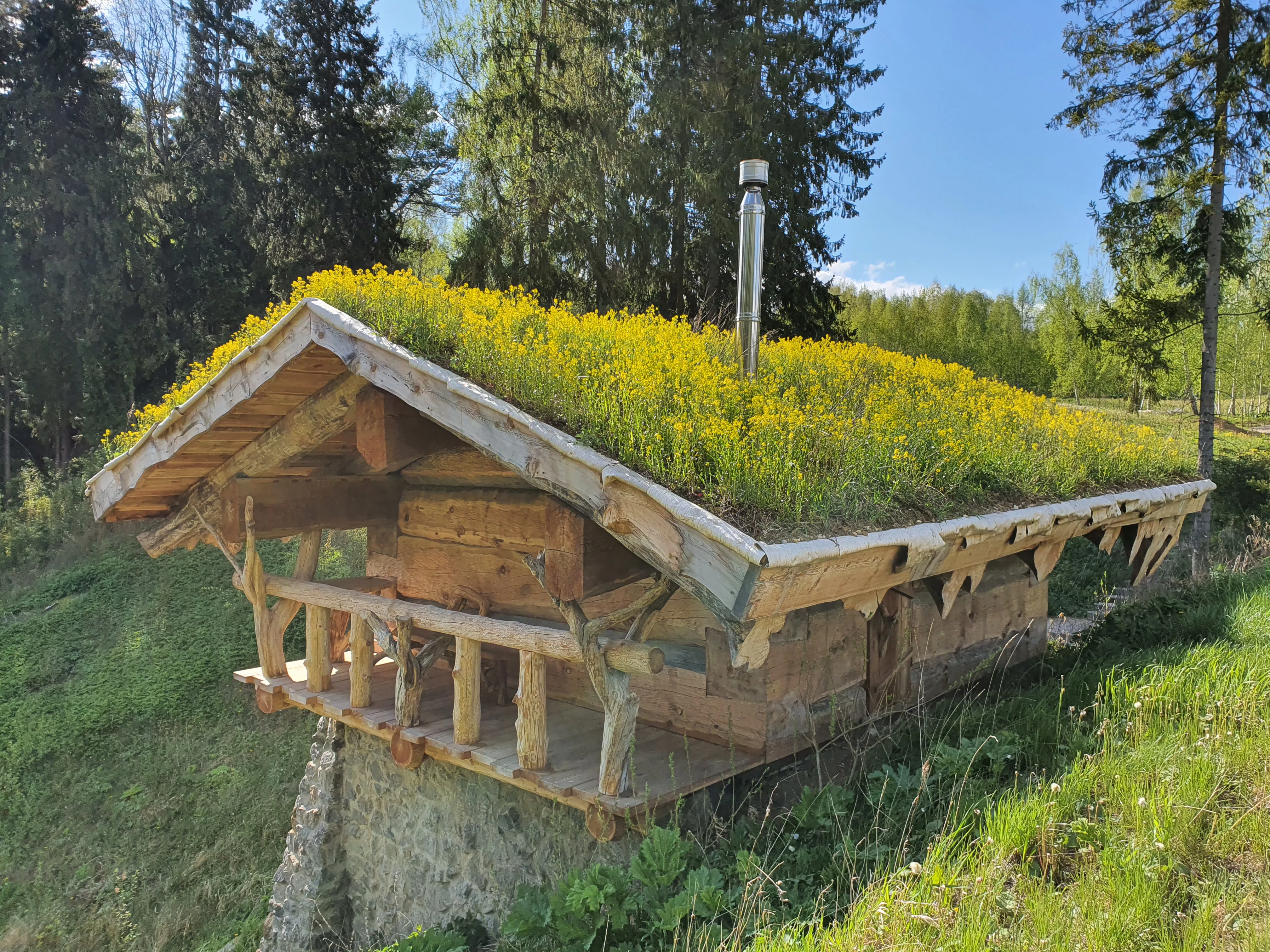 Брёвна и камень, фото 10