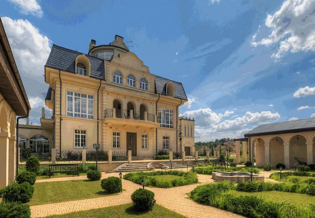 Классическая усадьба с фонтаном, фото 12