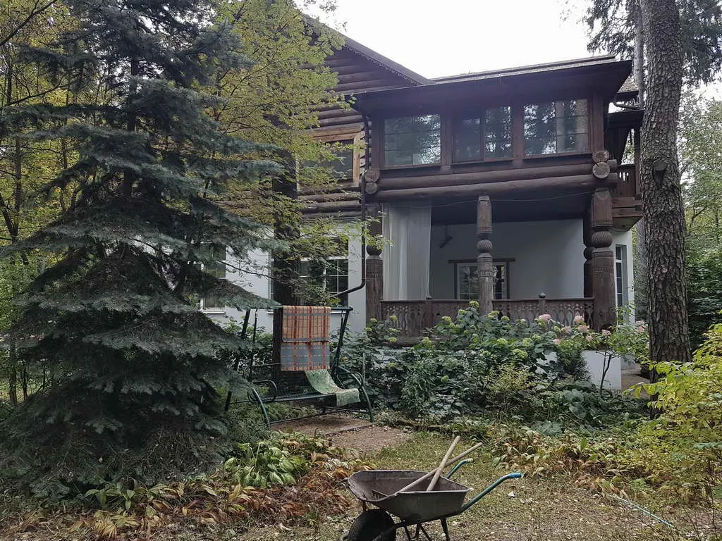 Бревенчатый дом с аркой, фото 11
