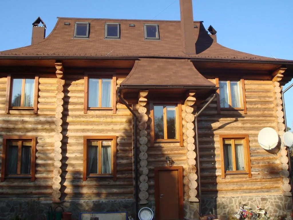 Дача из оцилиндрованного бревна, фото 8