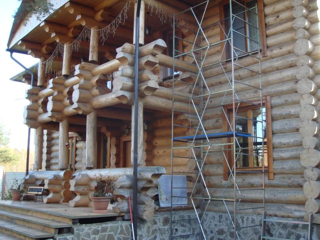 Дача из оцилиндрованного бревна, фото 7