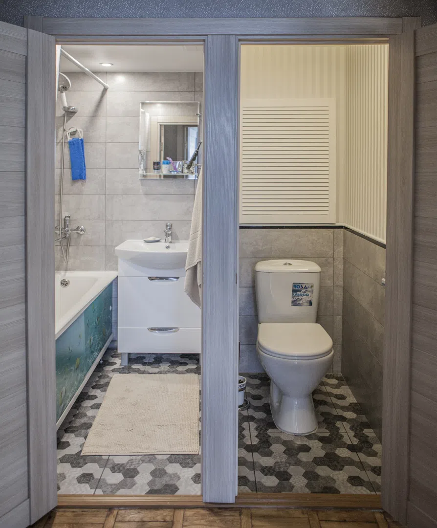 Квартира с фиолетовой кухней, фото 4