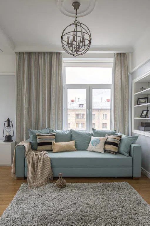 Сталинка с бирюзовой кухней, фото 13