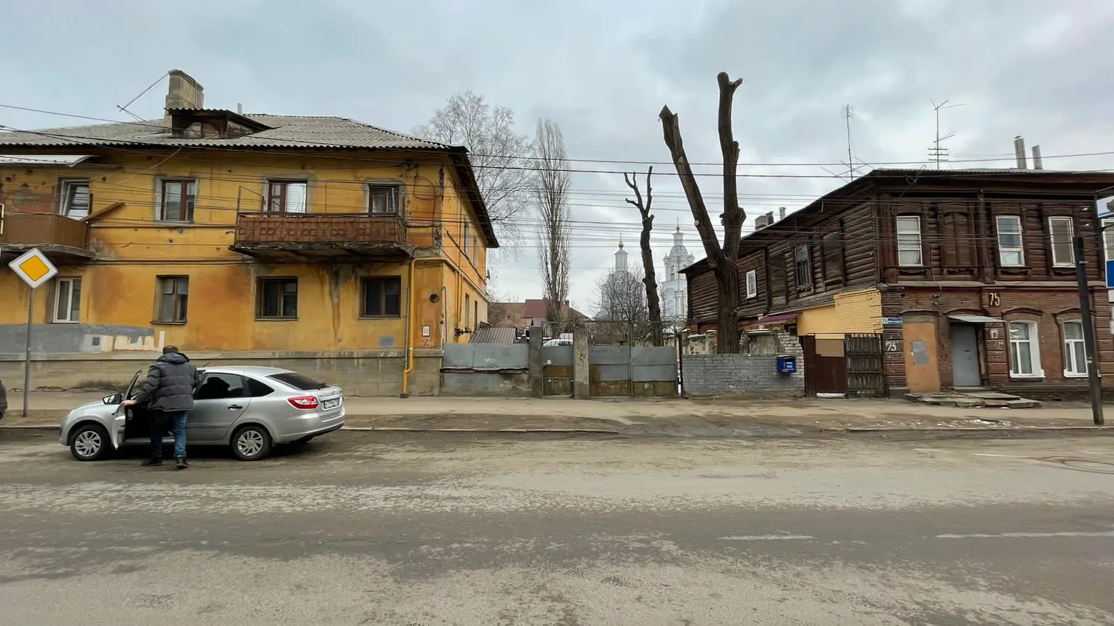 Городская улица с мостом, фото 17