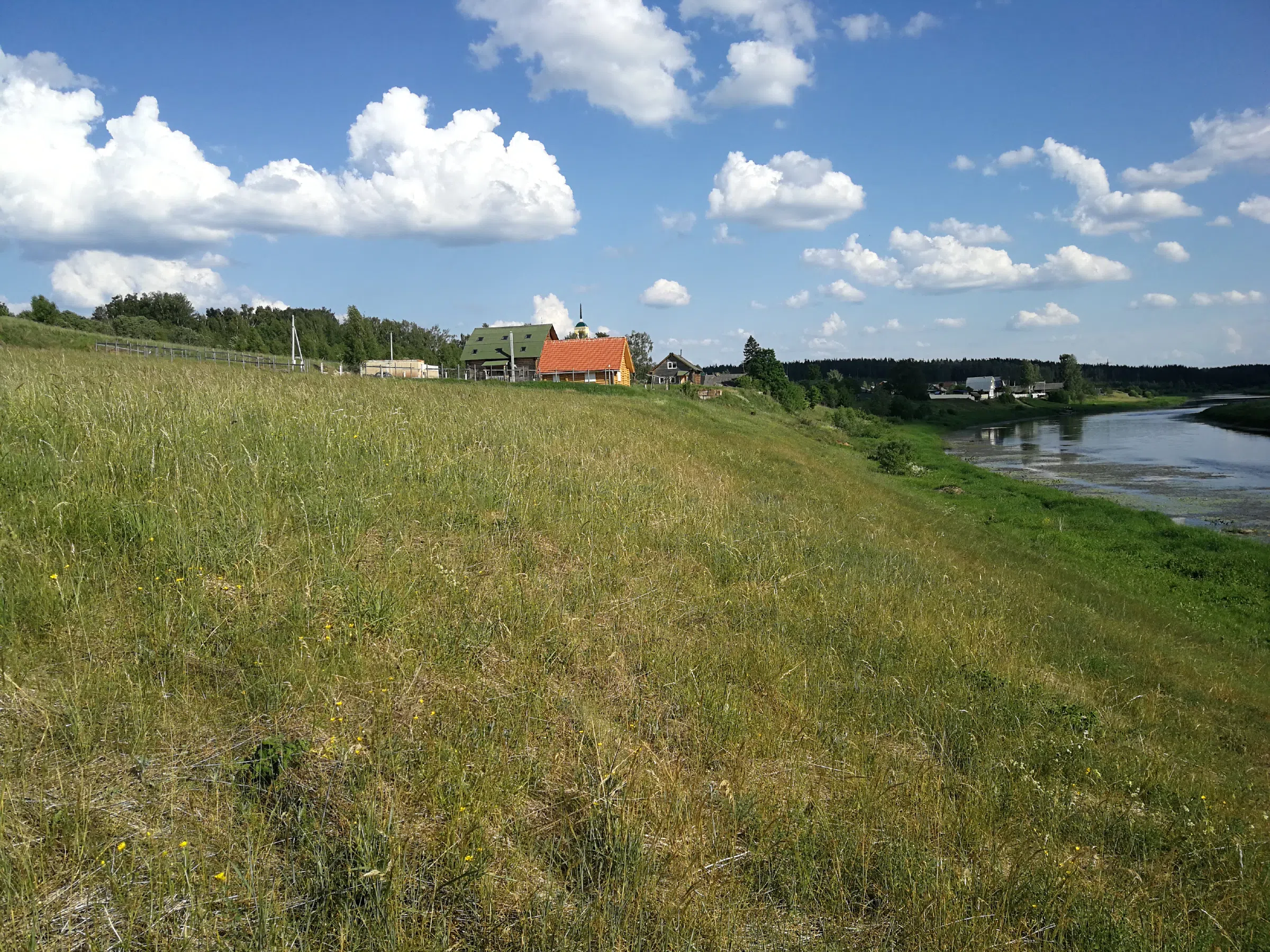 Поля с рекой у леса, фото 3