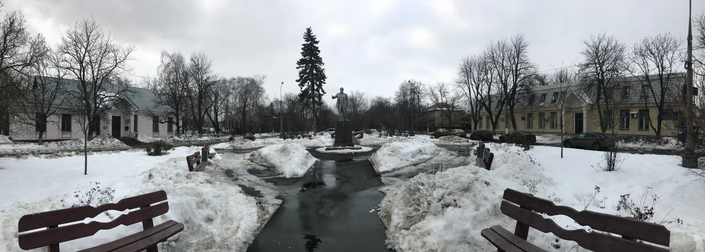 Зимний парк с дворцом, фото 4
