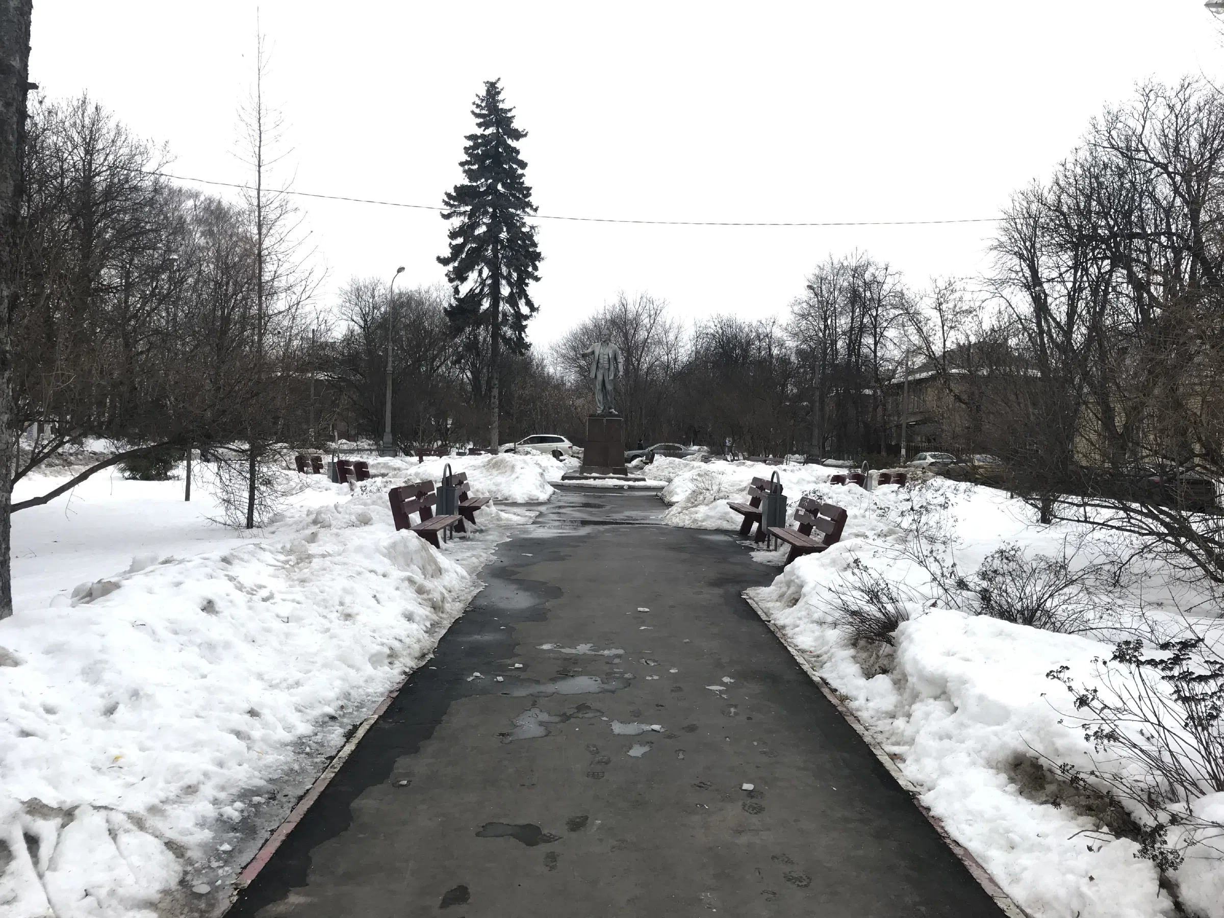 Зимний парк с дворцом, фото 2