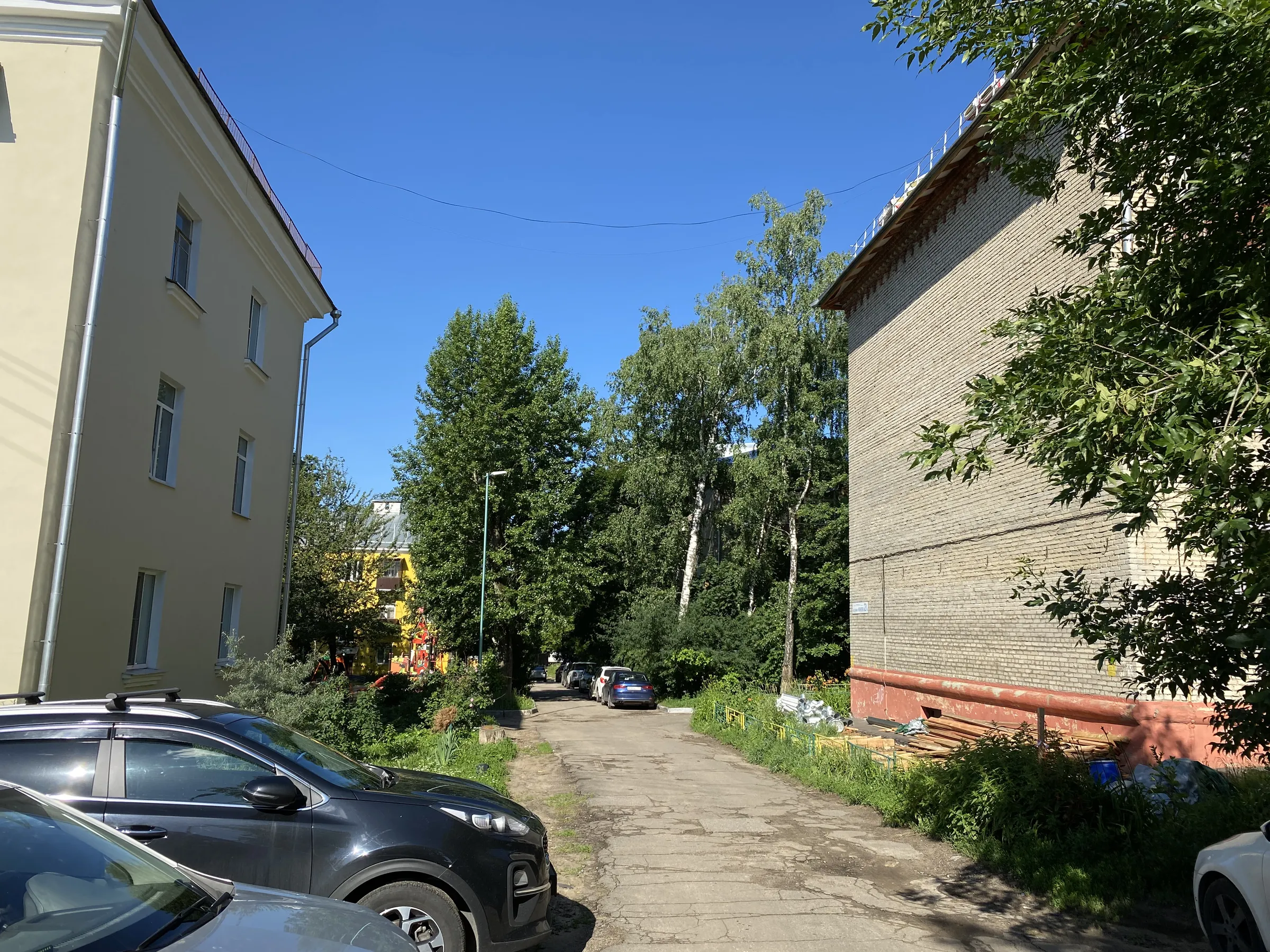 Жёлтый двор с зеленью, фото 8