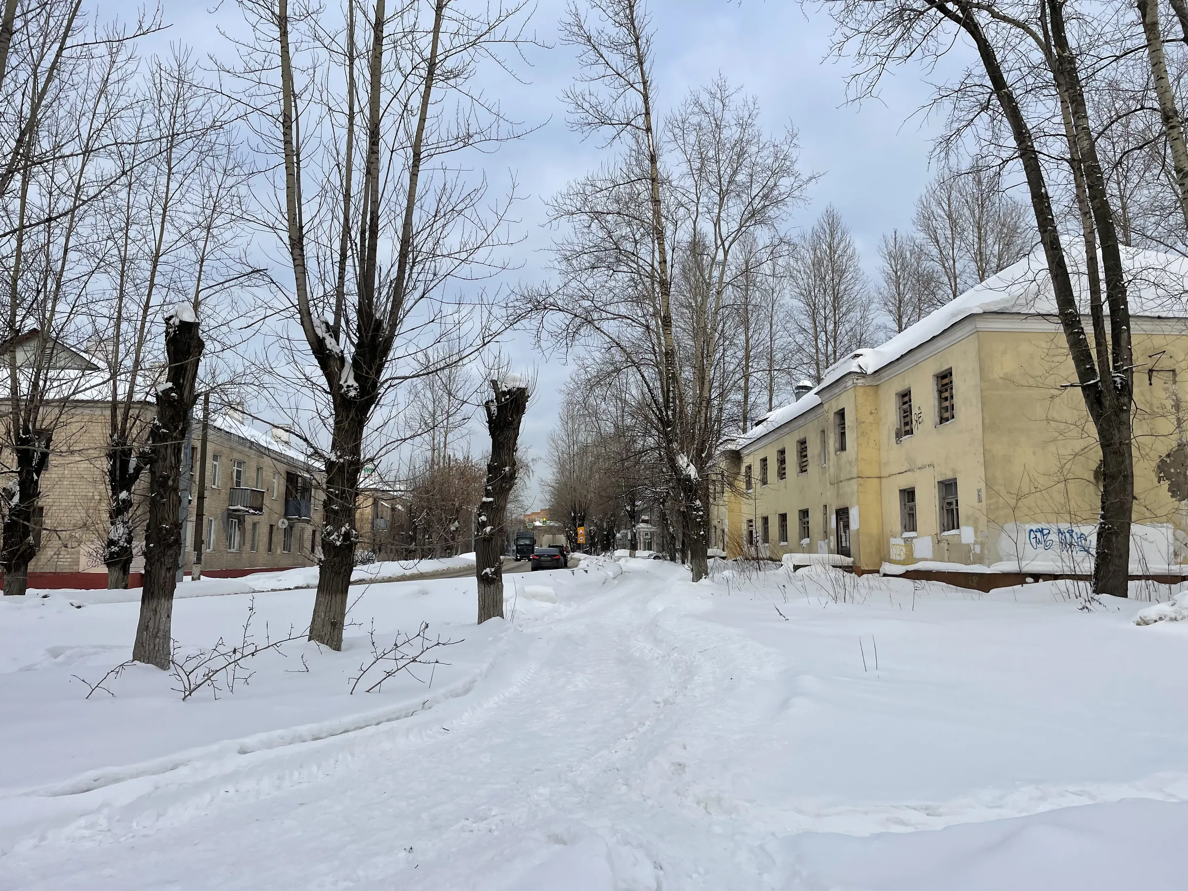 Жёлтая сталинка деревня, фото 9