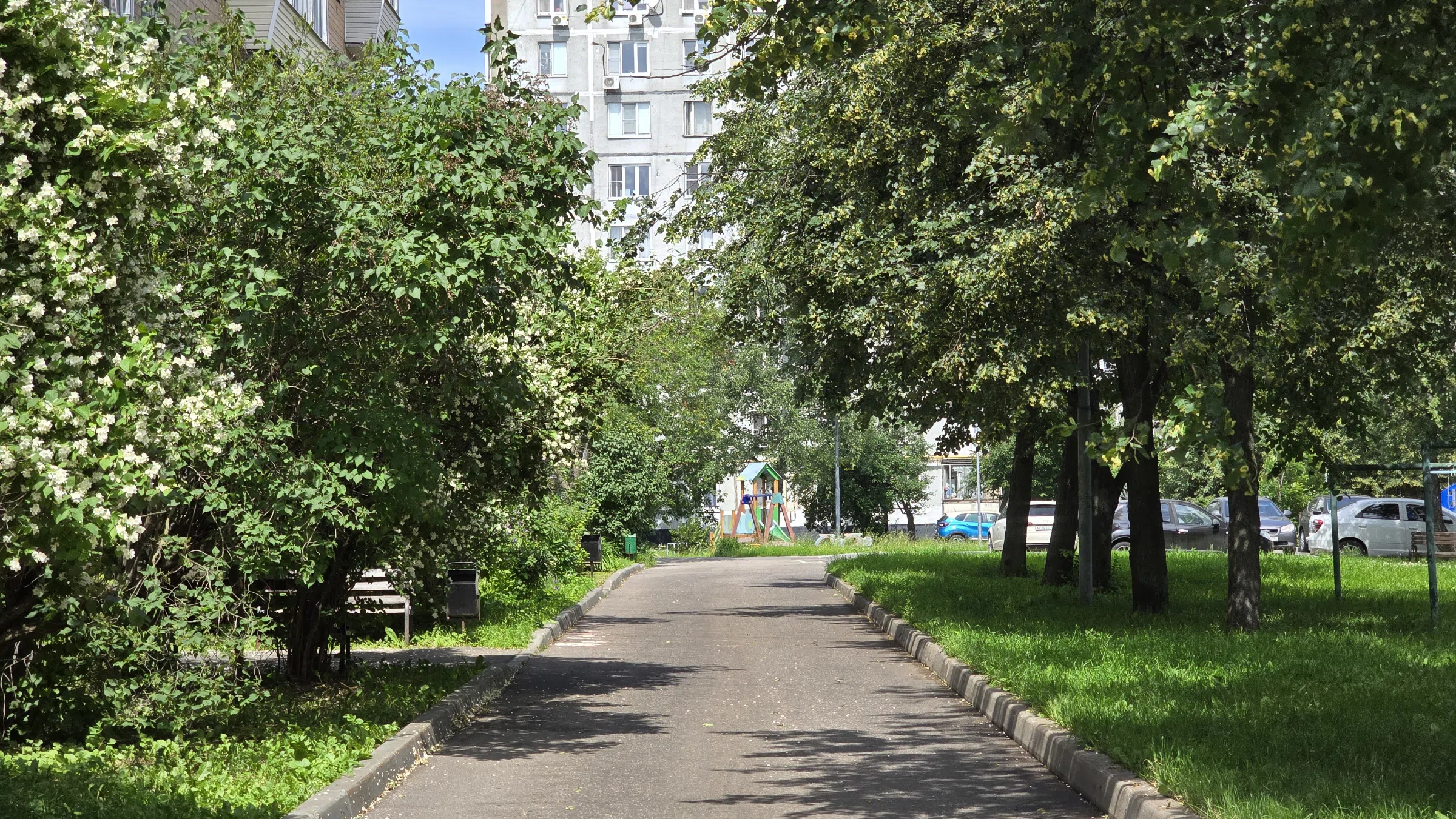 Улица с широким газоном, фото 14