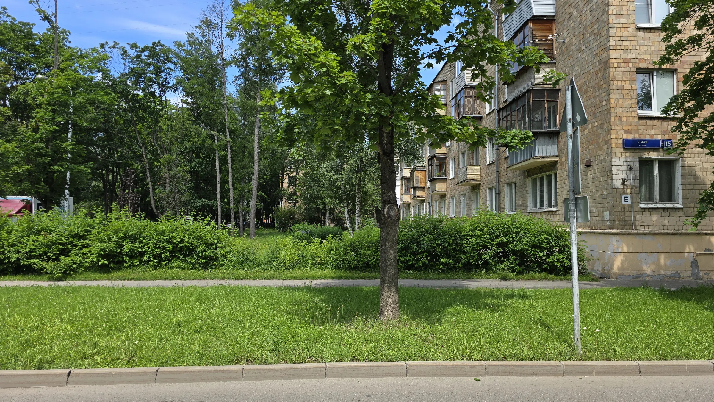 Улица с широким газоном, фото 20