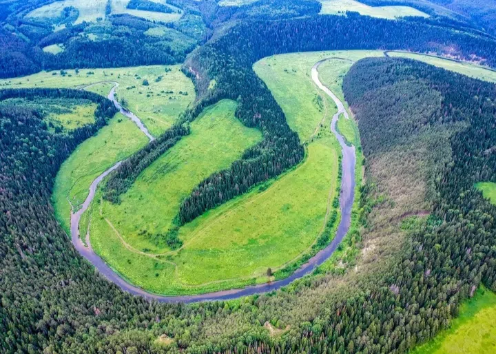 Панорама речной излучины, фото 6