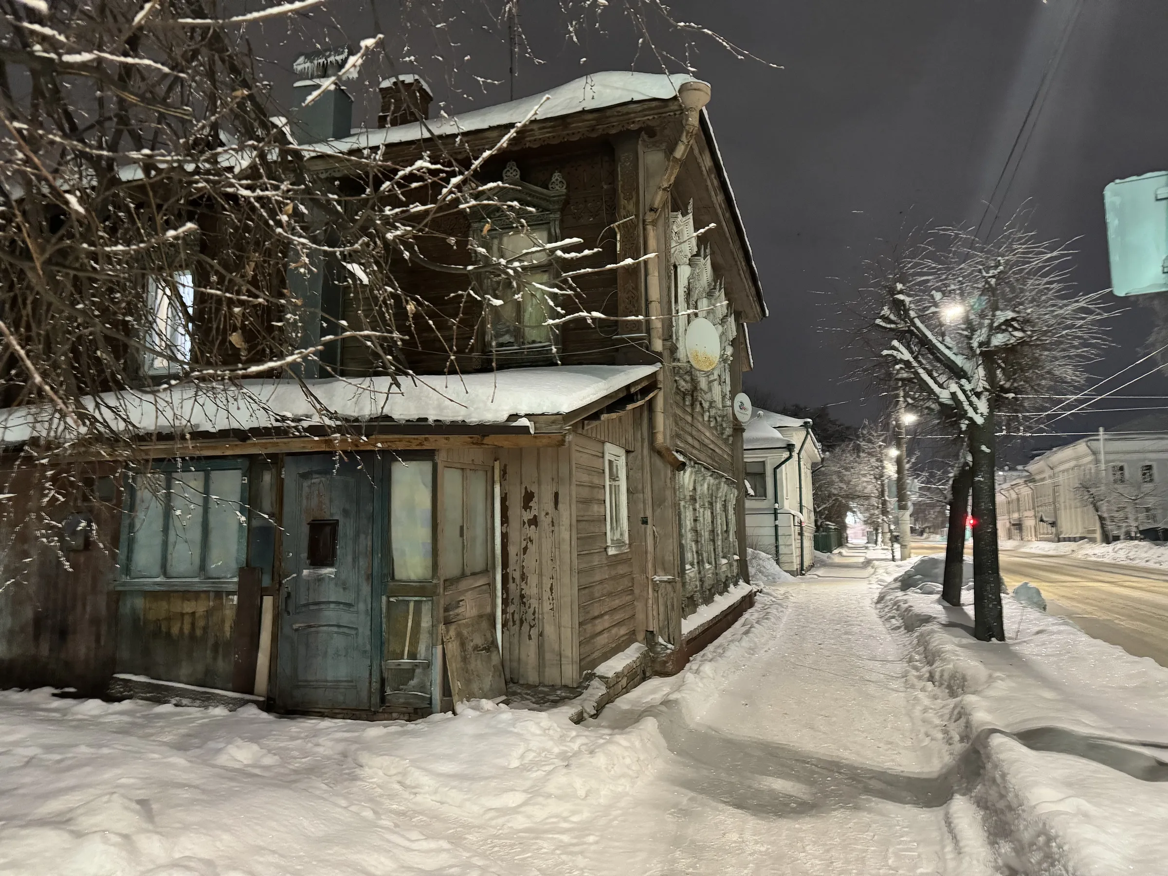 Ночная зимняя улица, фото 4