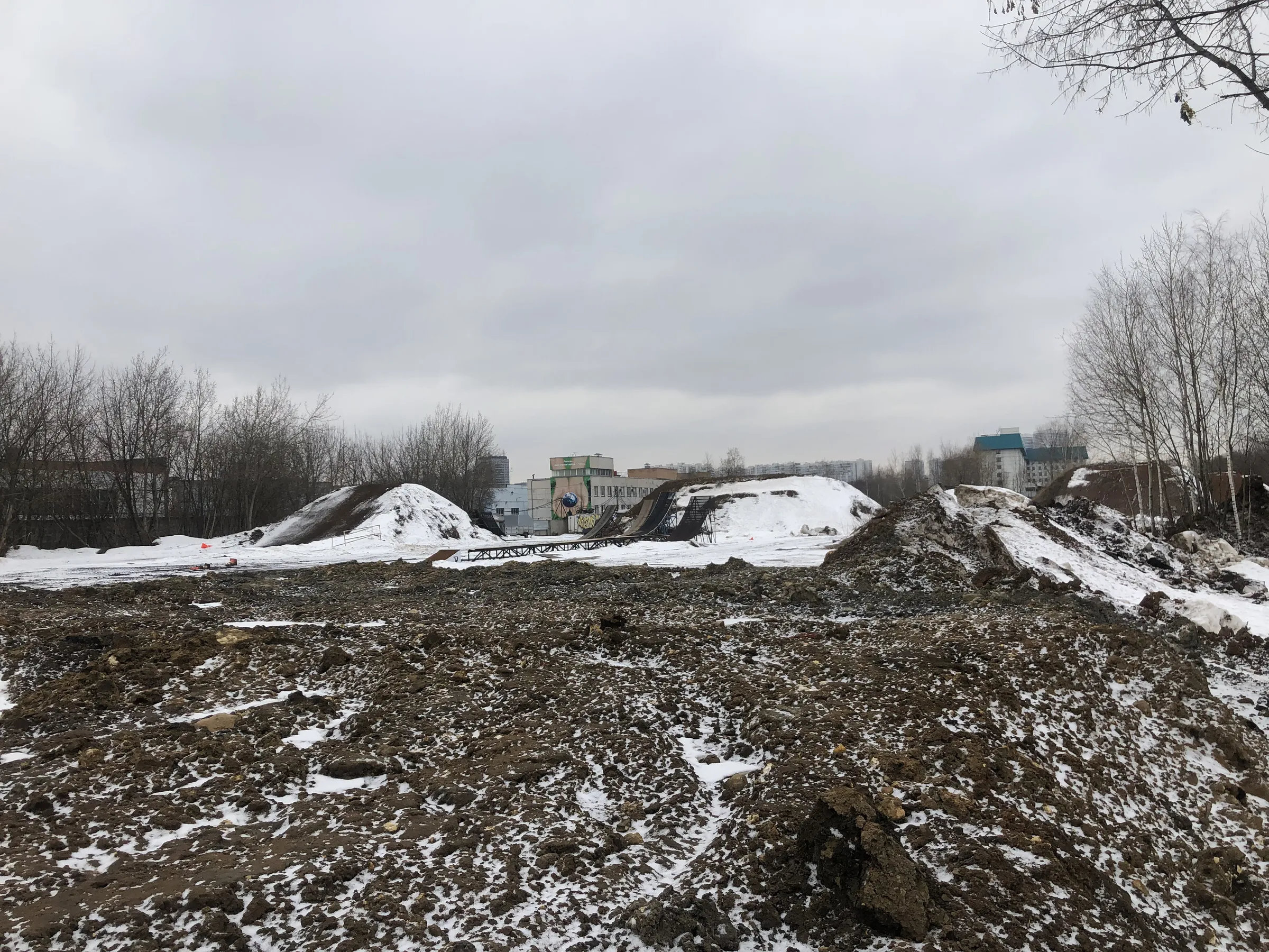 Заснеженная трасса с мостом, фото 7