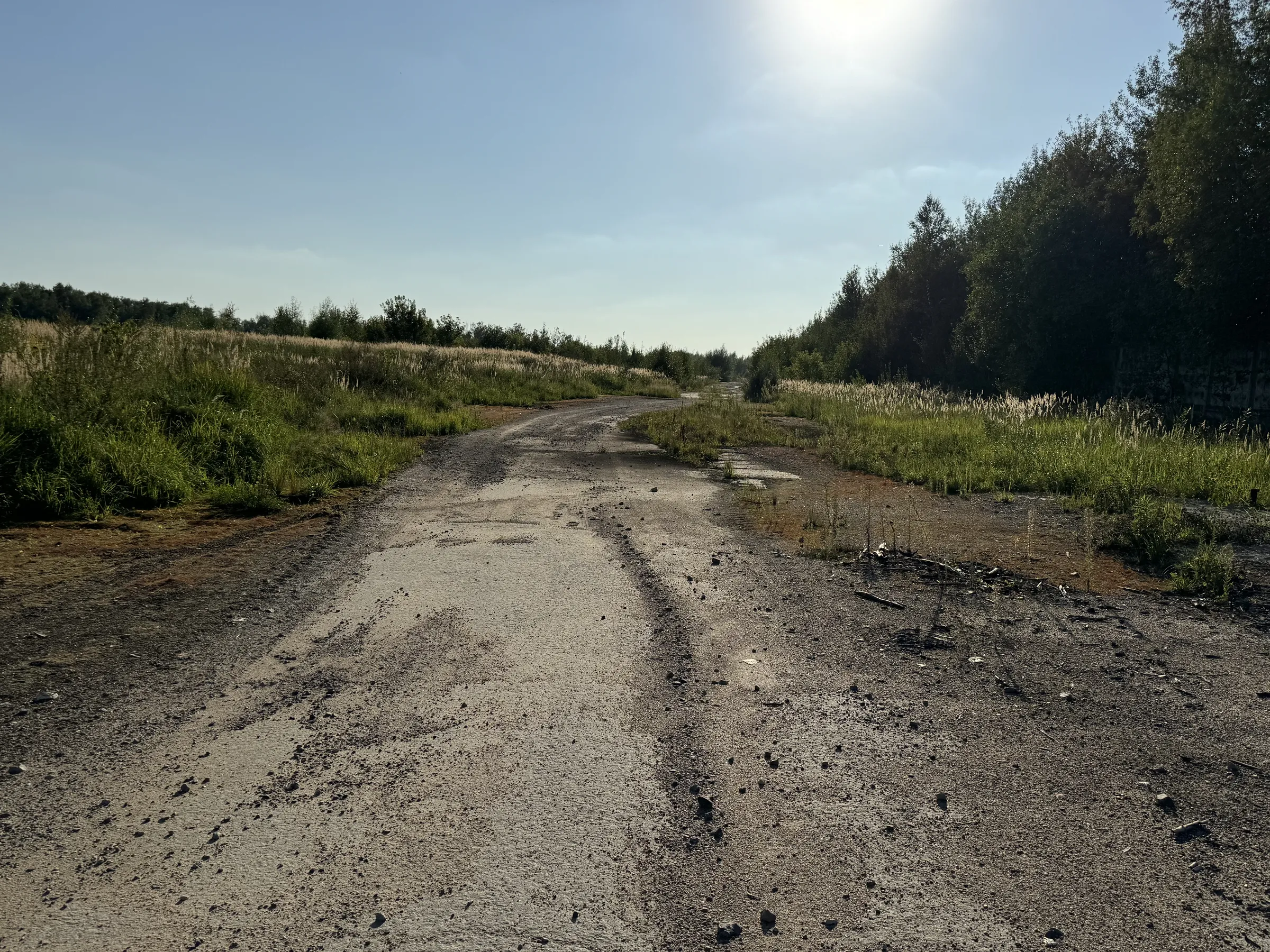 Бетонная дорога в поле, фото 18