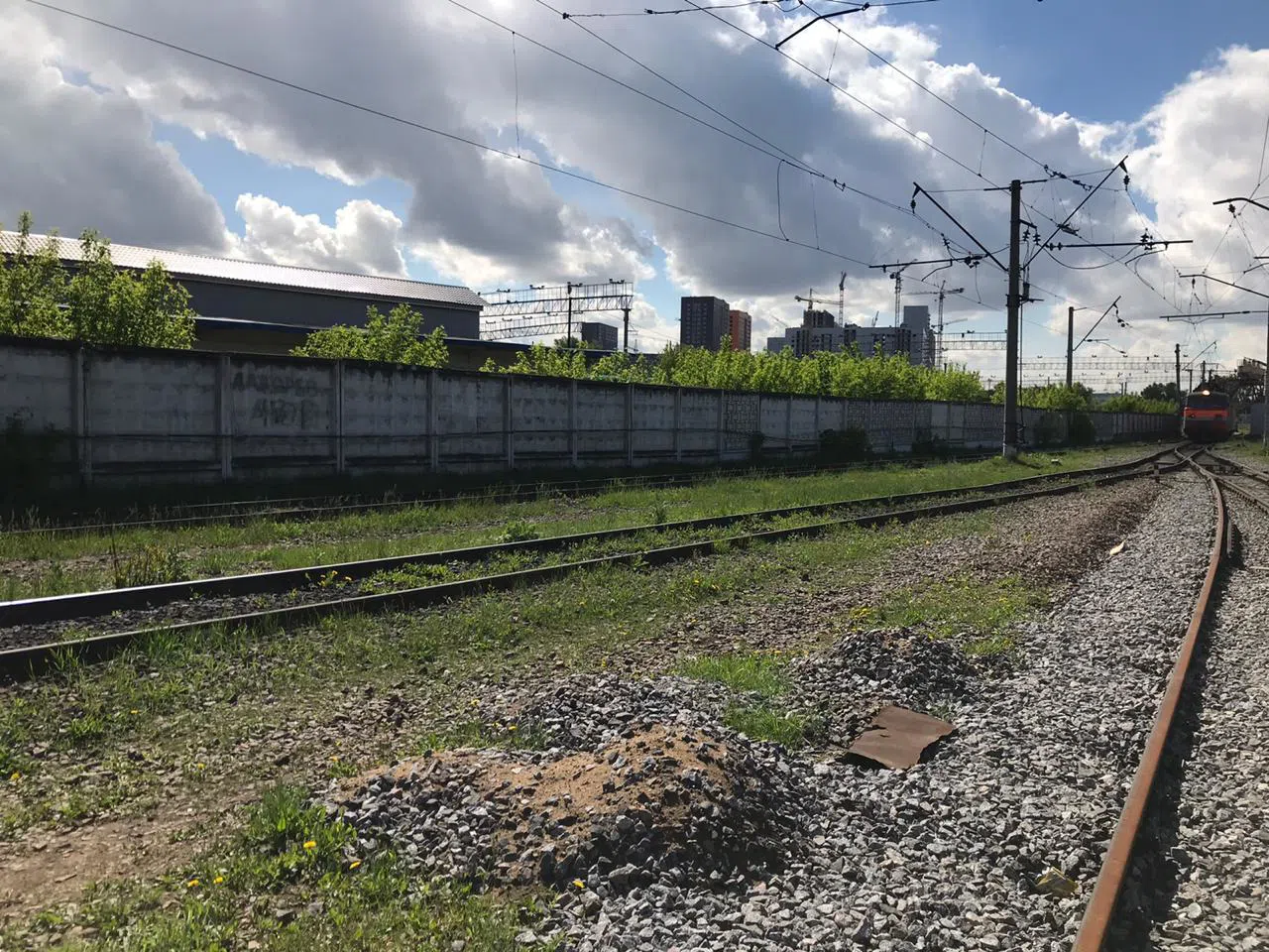 Железнодорожный тупик с поездами, фото 2