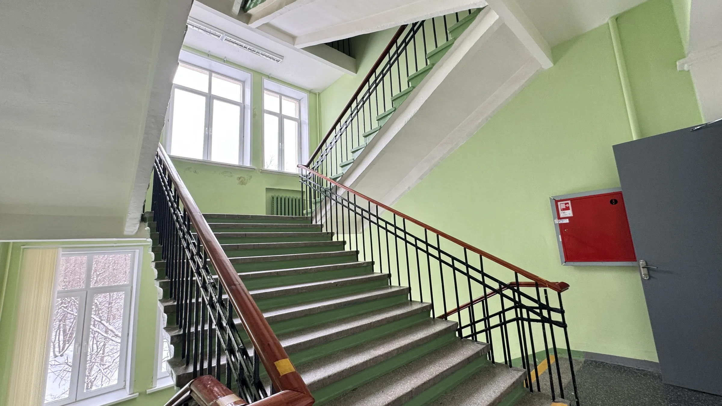 Желтый институт в парке, фото 17