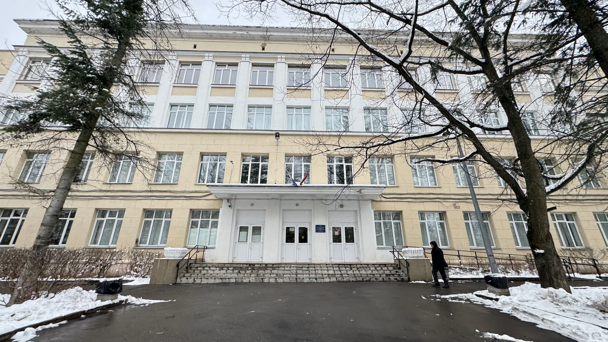 Желтый институт в парке, фото 5