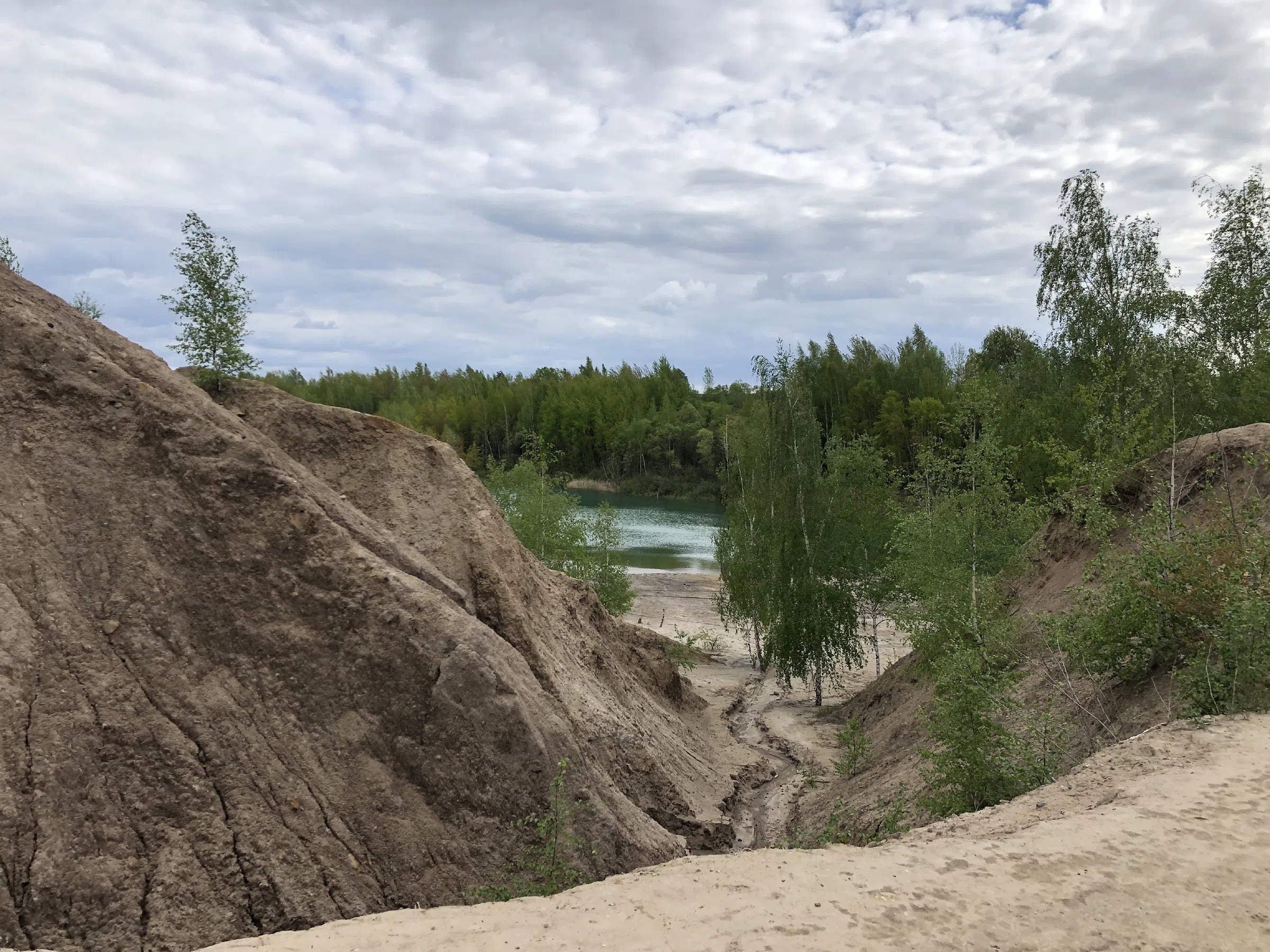 Песчаные холмы с озером, фото 7