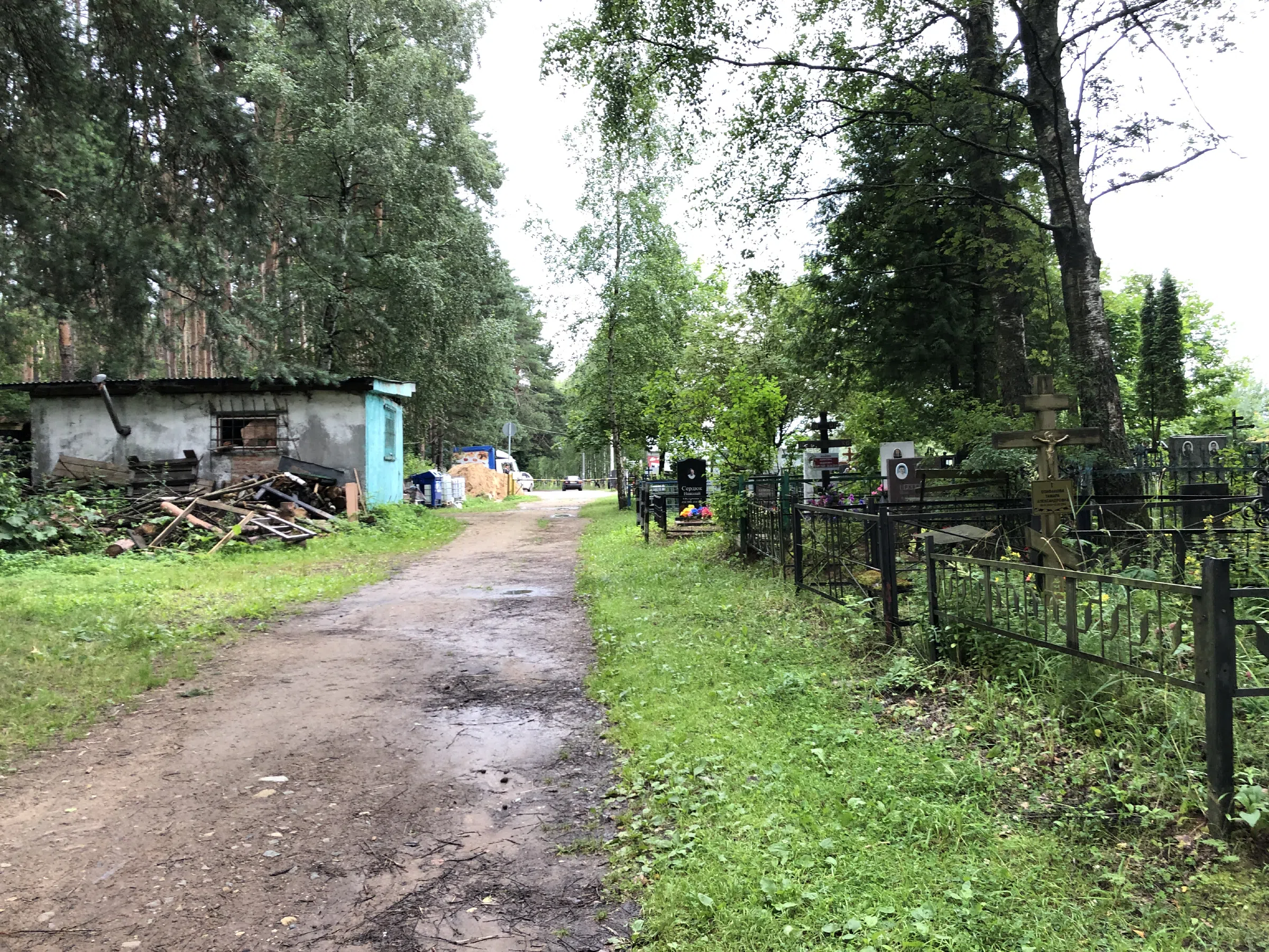 Кладбище в лесу за городом, фото 5