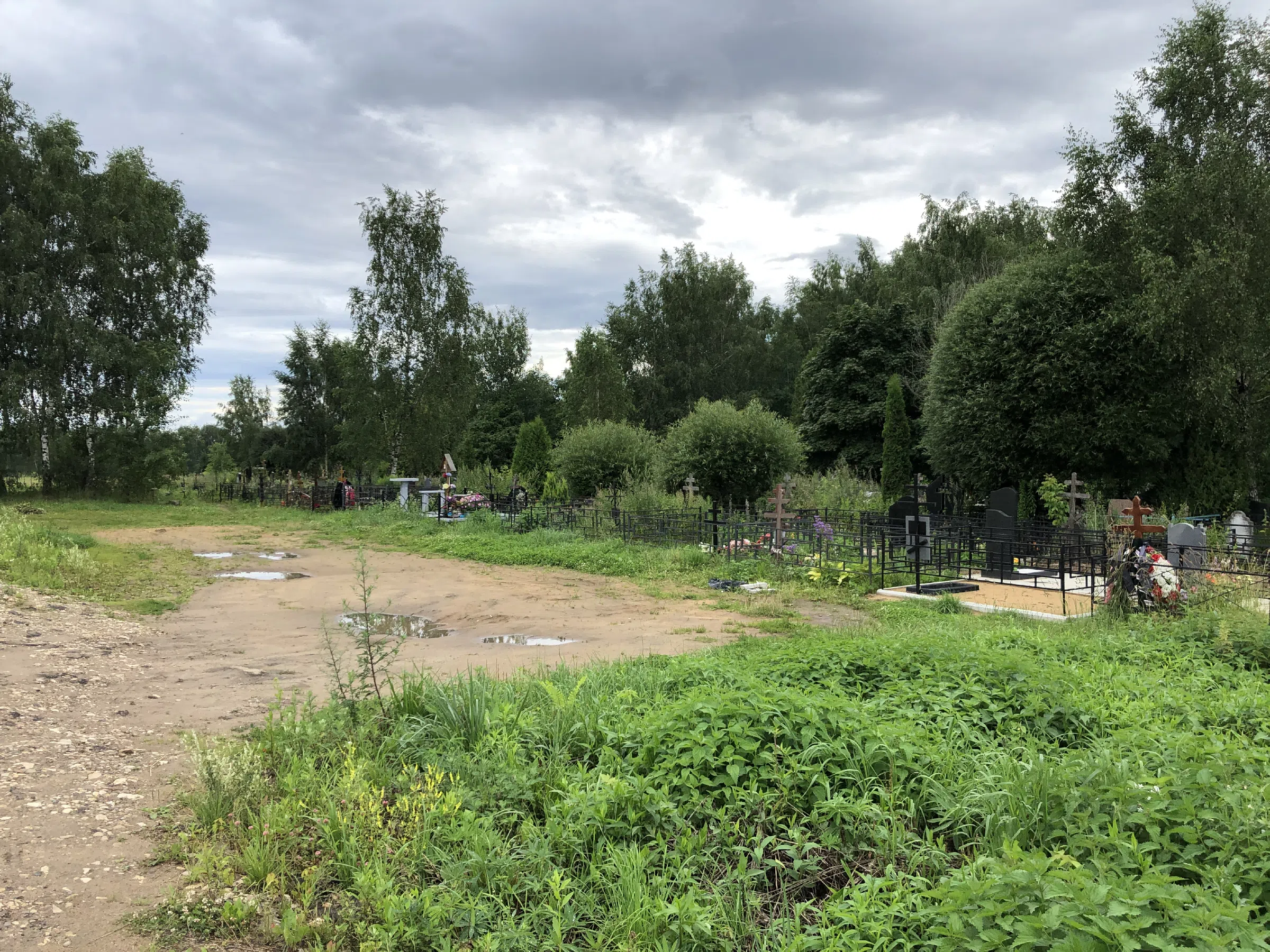 Кладбище в лесу за городом, фото 12