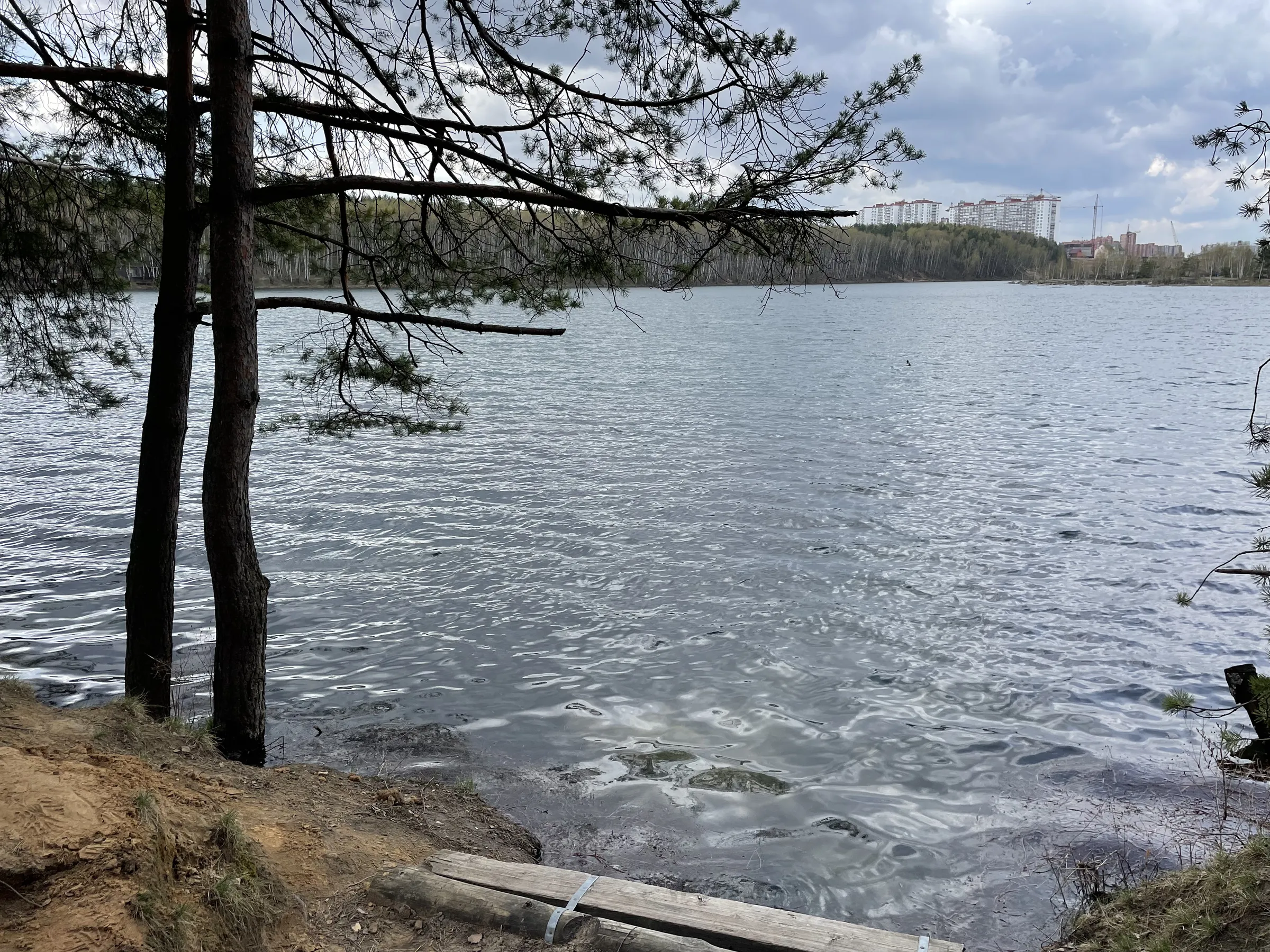 Панорама озера с обрыва, фото 11