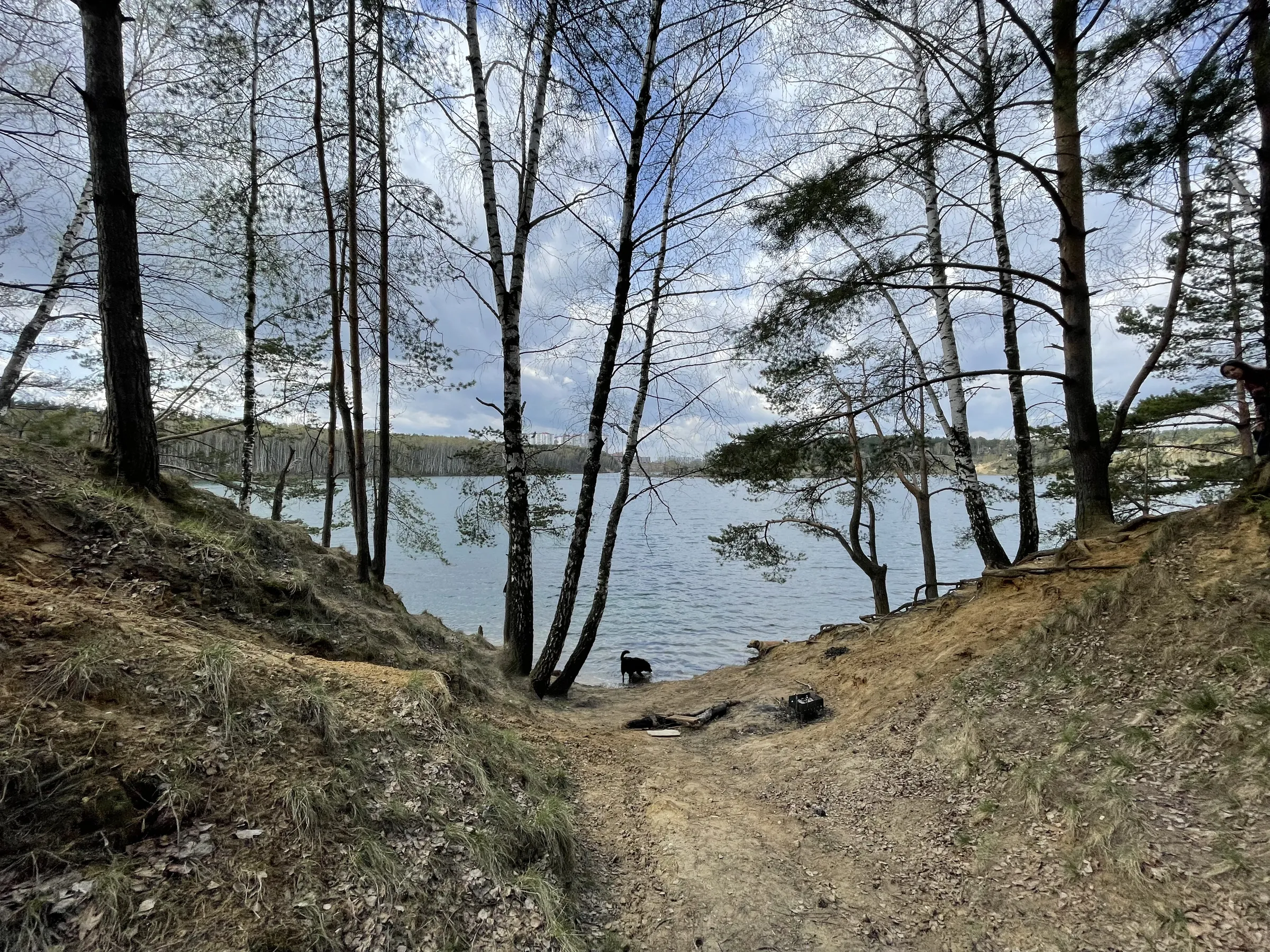 Панорама озера с обрыва, фото 4