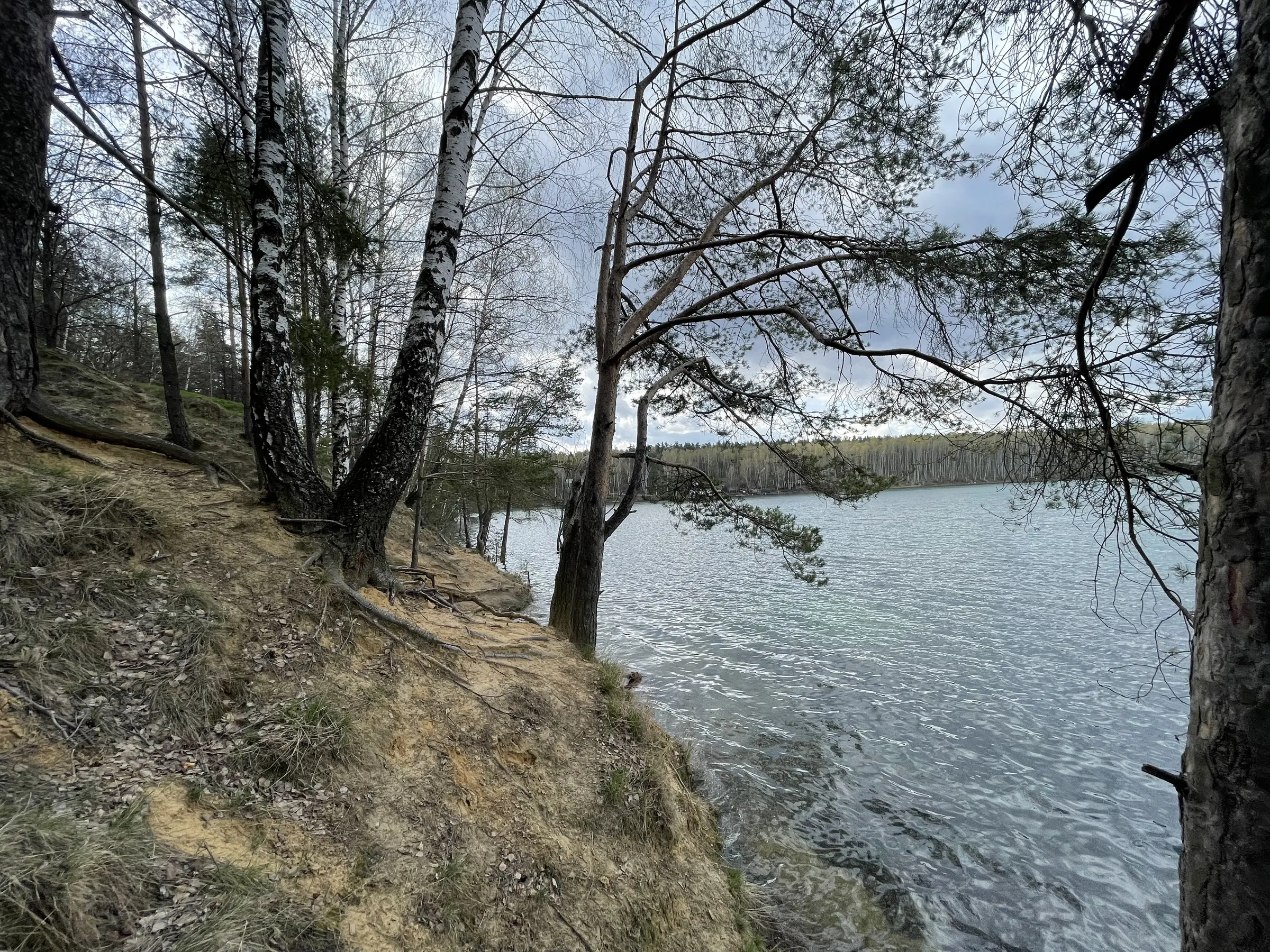 Панорама озера с обрыва, фото 9