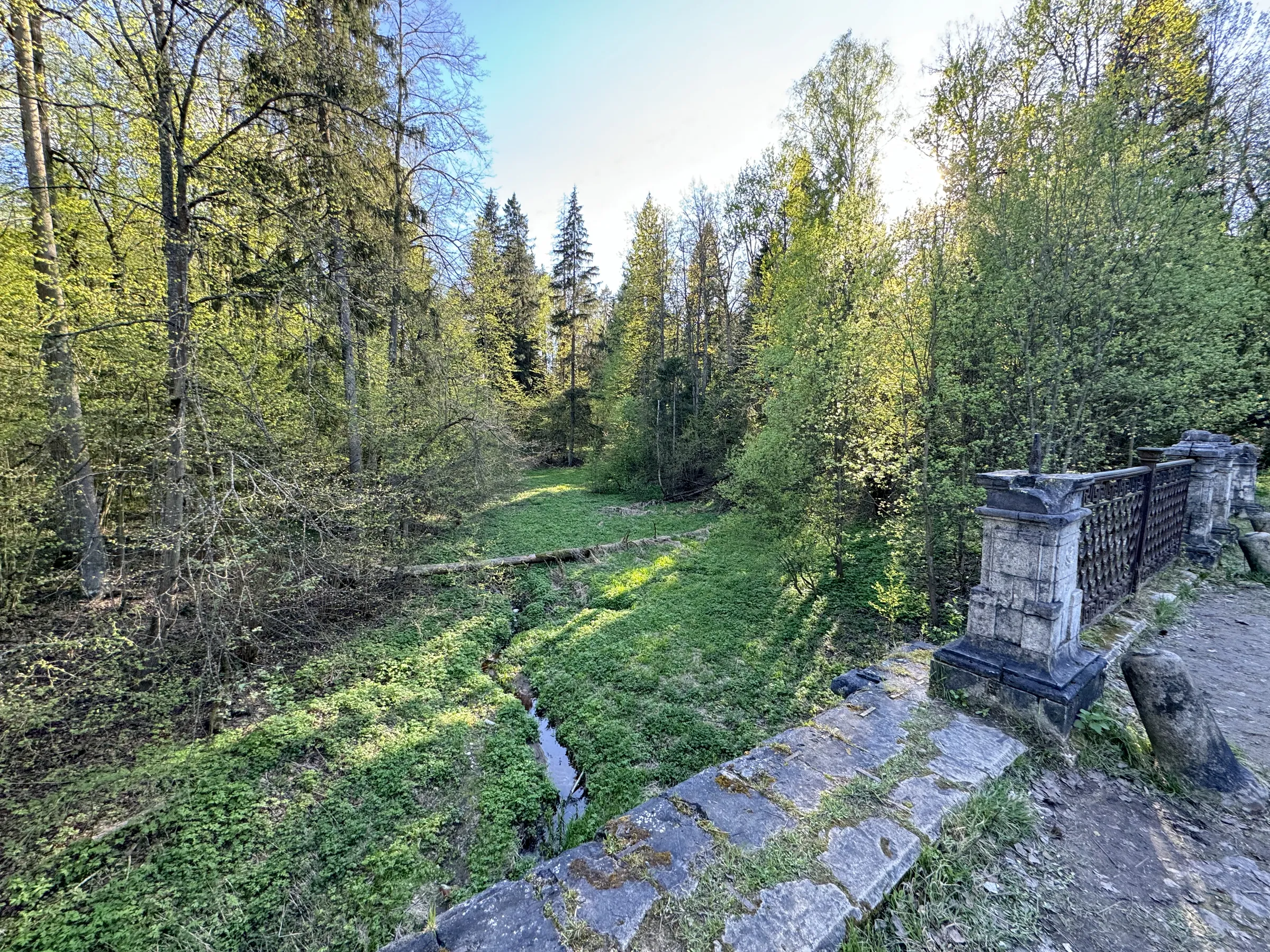 Старинный парк с мостом, фото 4