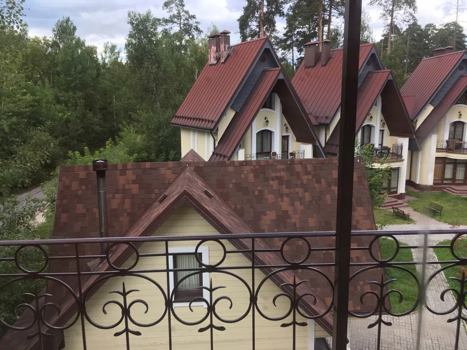 Бежевый дом шале, фото 20