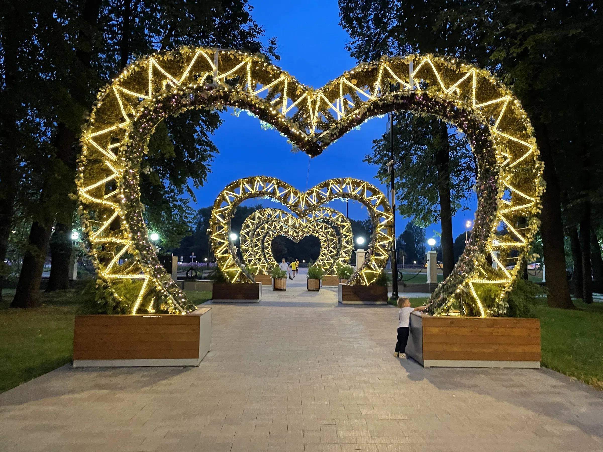 Вечерний парк с дорожками, фото 20