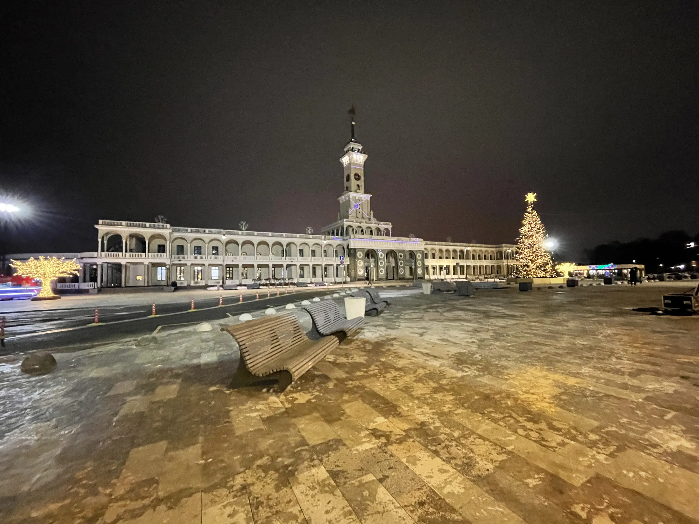 Зимний ночной парк, фото 7