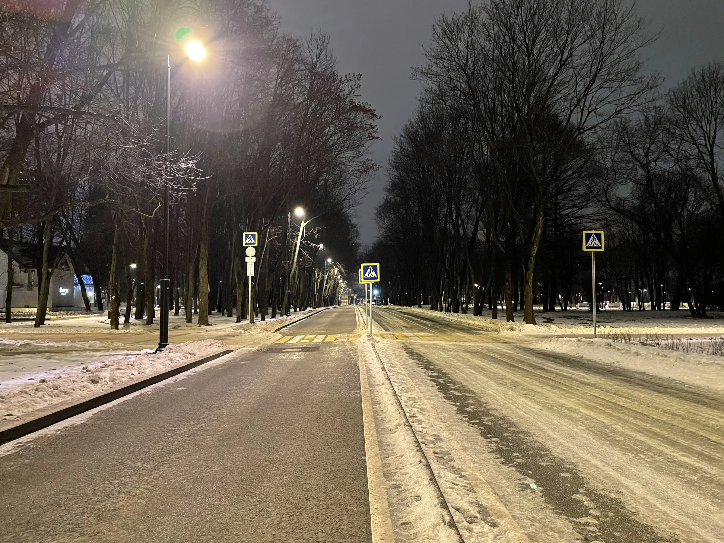 Зимний ночной парк, фото 3