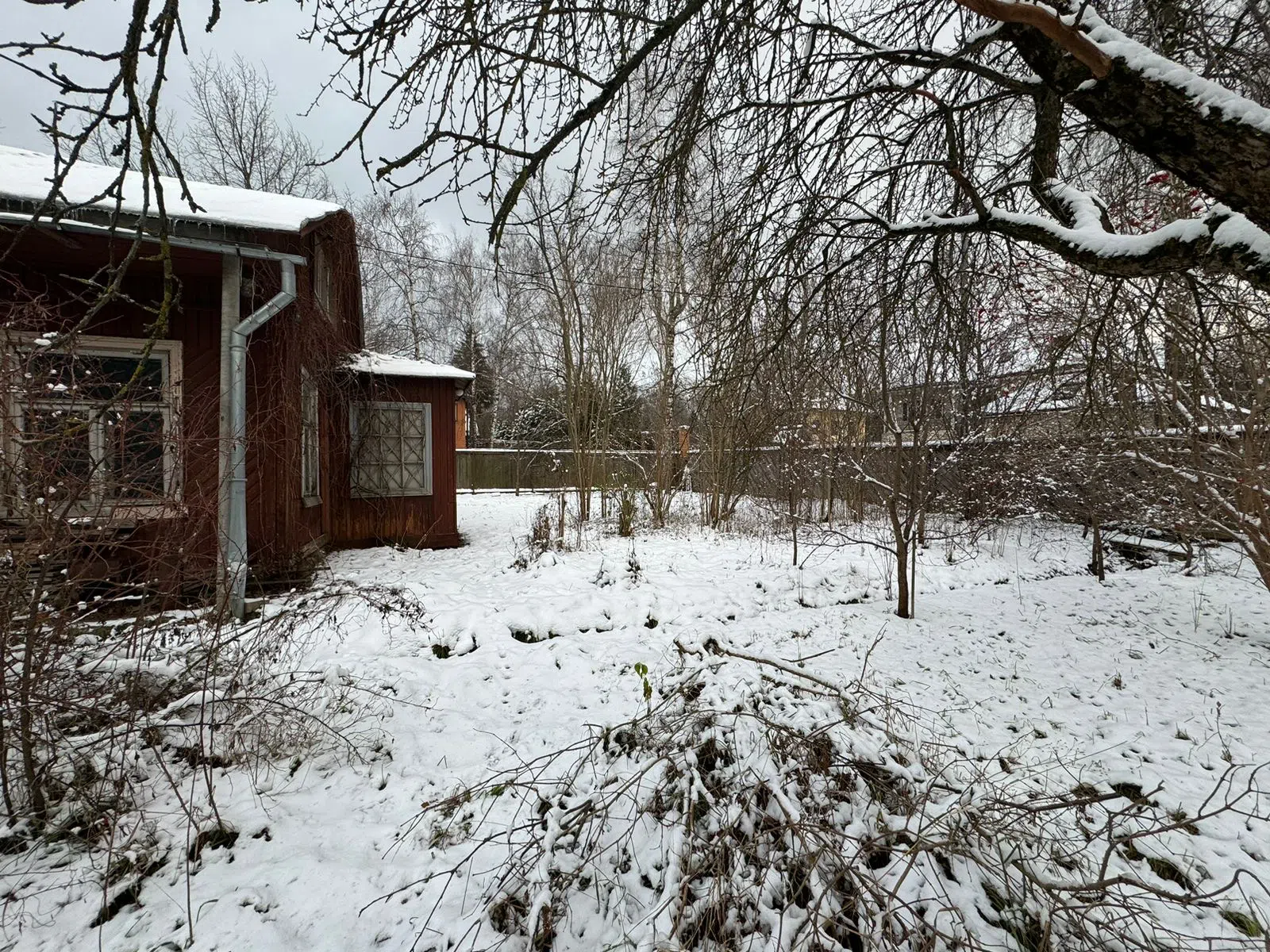 Ретро-дача в заснеженном лесу, фото 14