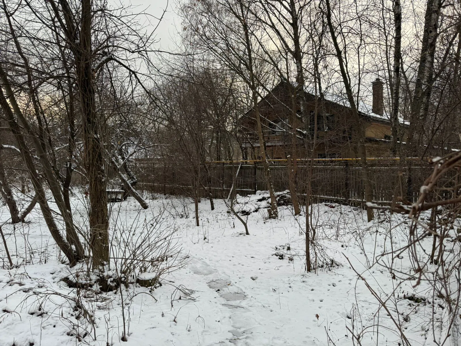 Ретро-дача в заснеженном лесу, фото 11