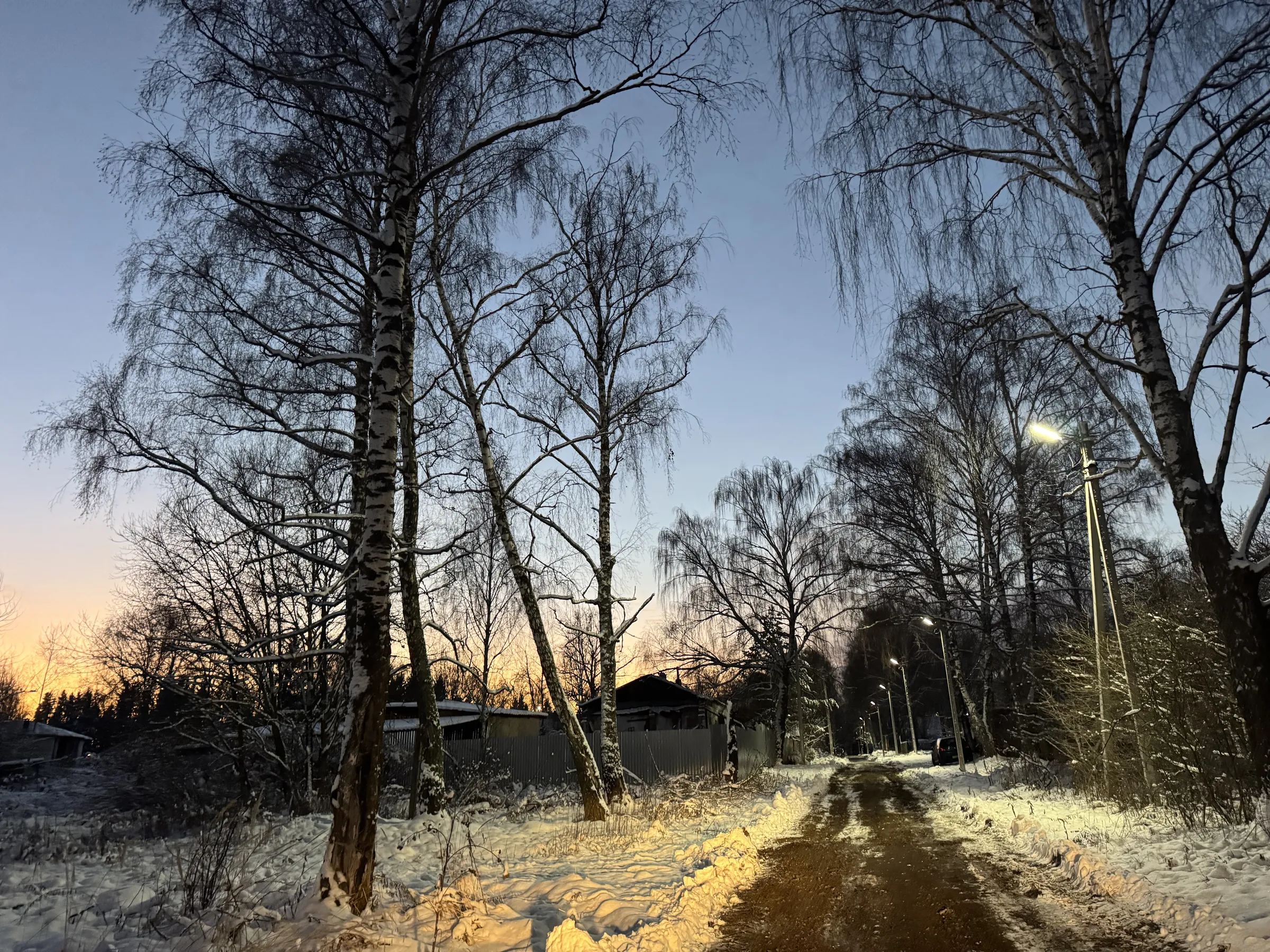 Зимняя деревенская улица, фото 9