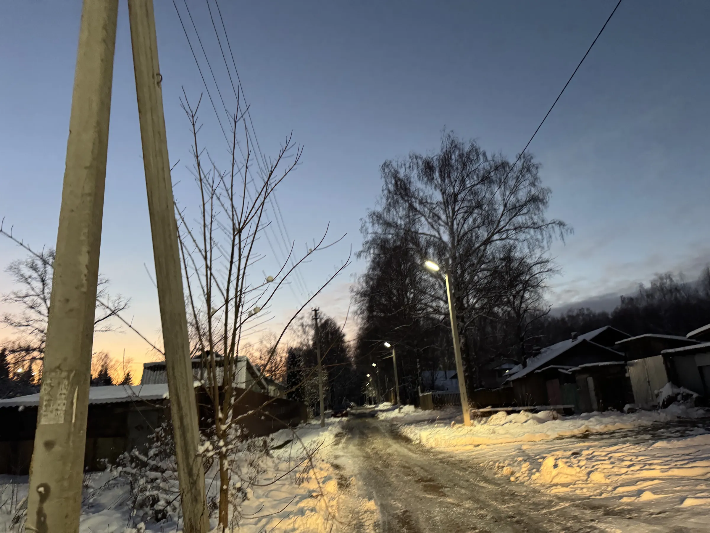 Зимняя деревенская улица, фото 10
