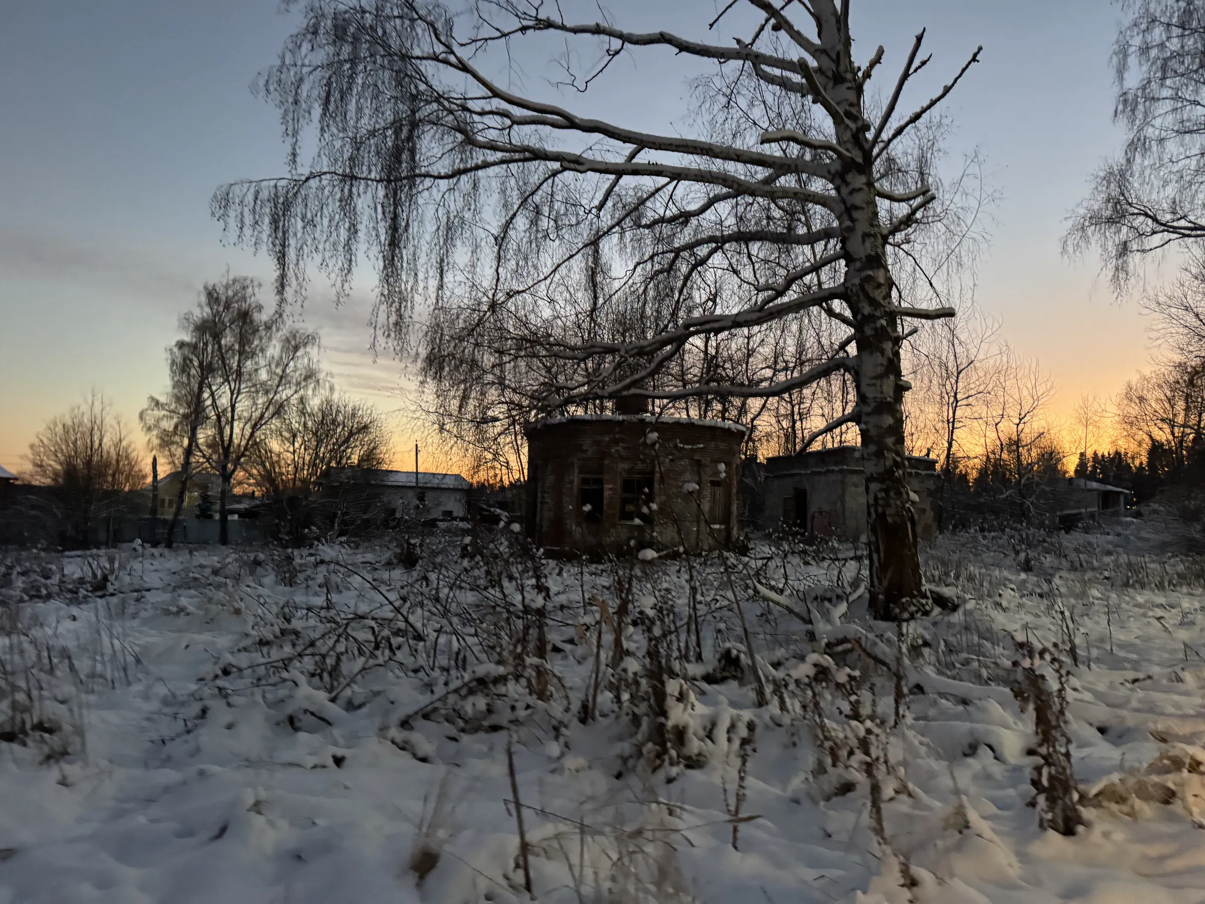 Зимняя деревенская улица, фото 7