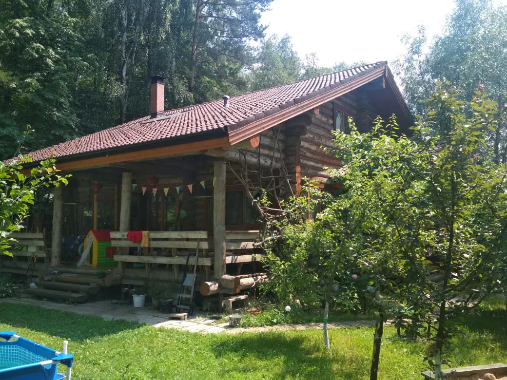 Дача из бруса с камином, фото 1