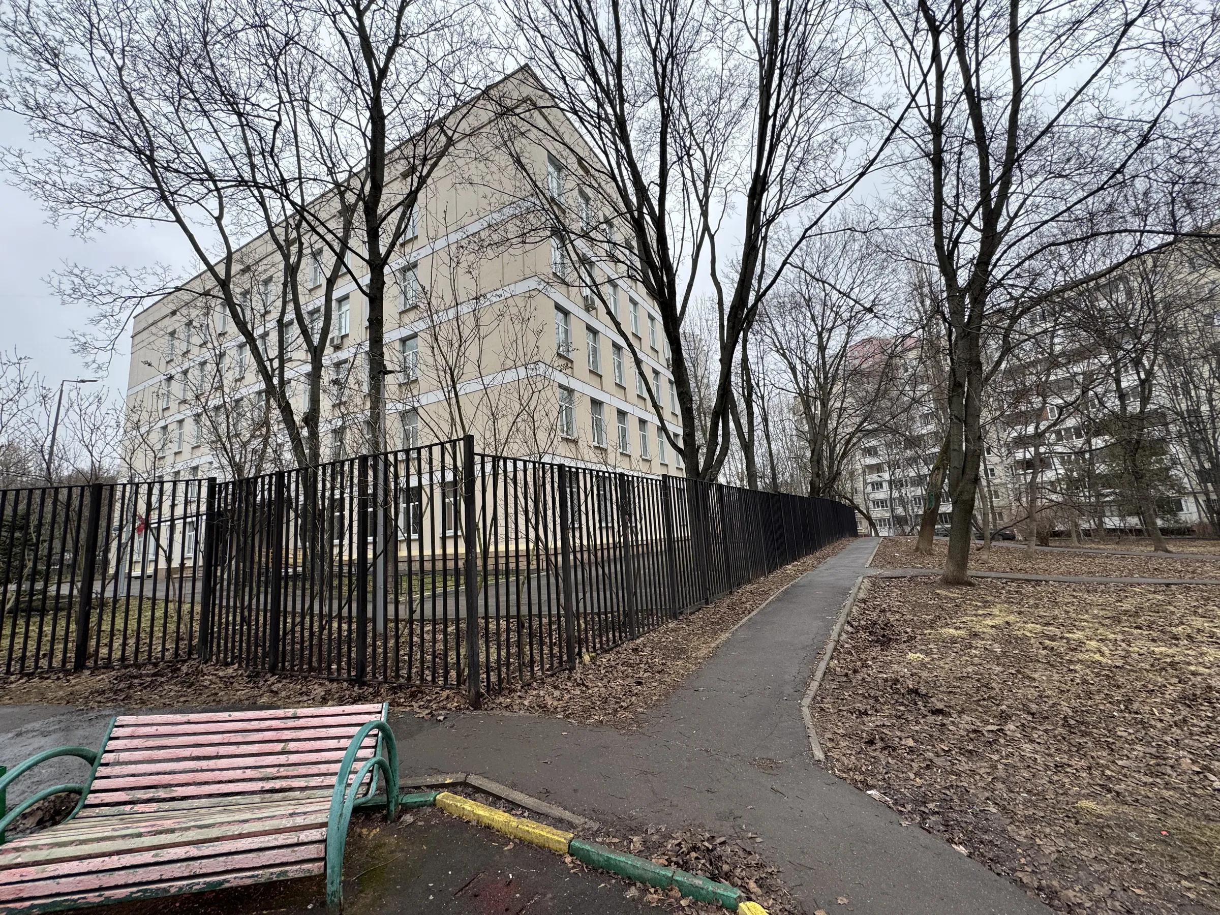 Классическая школа с оградой, фото 8