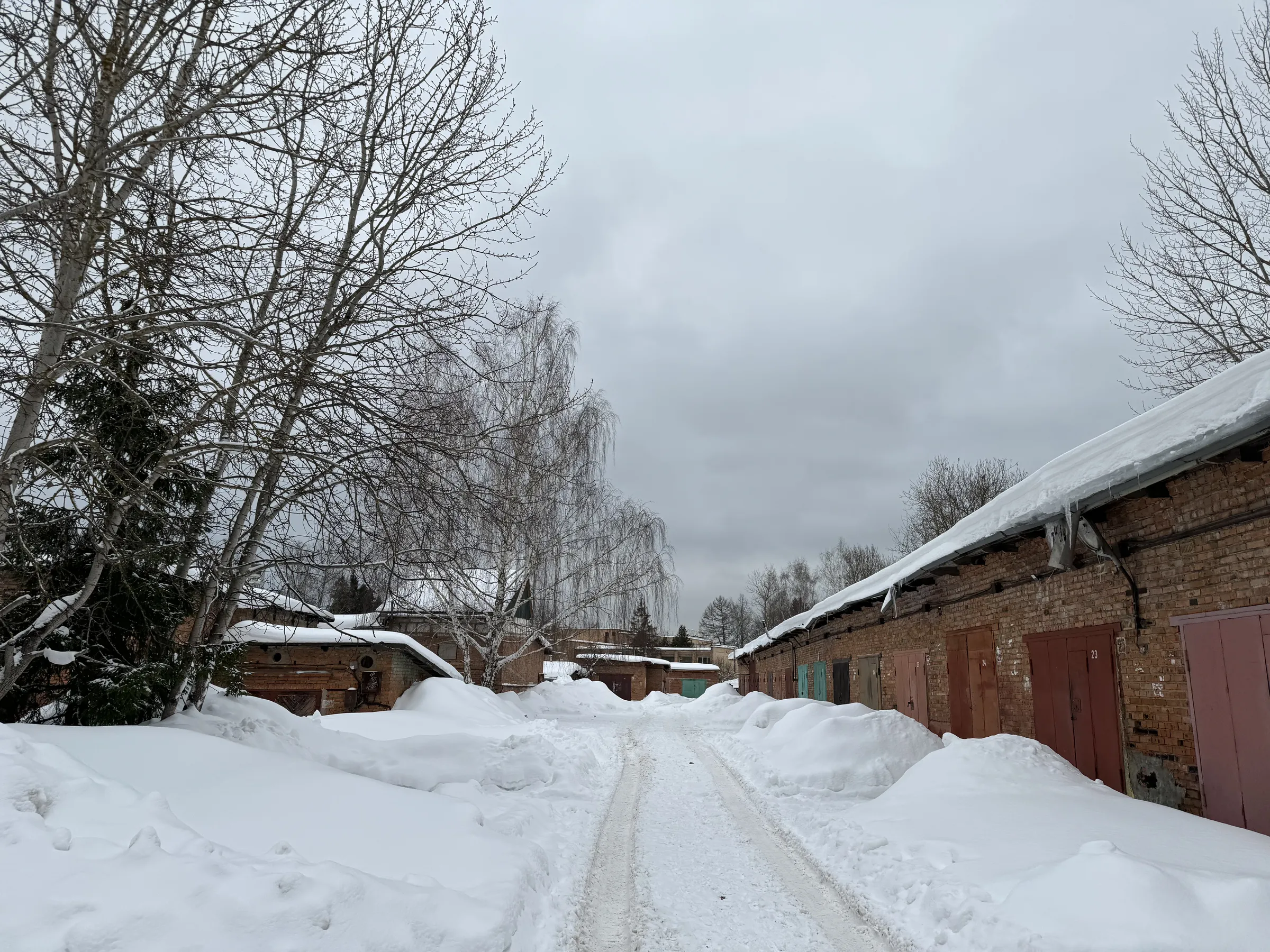 Гаражный кооператив зимой, фото 5