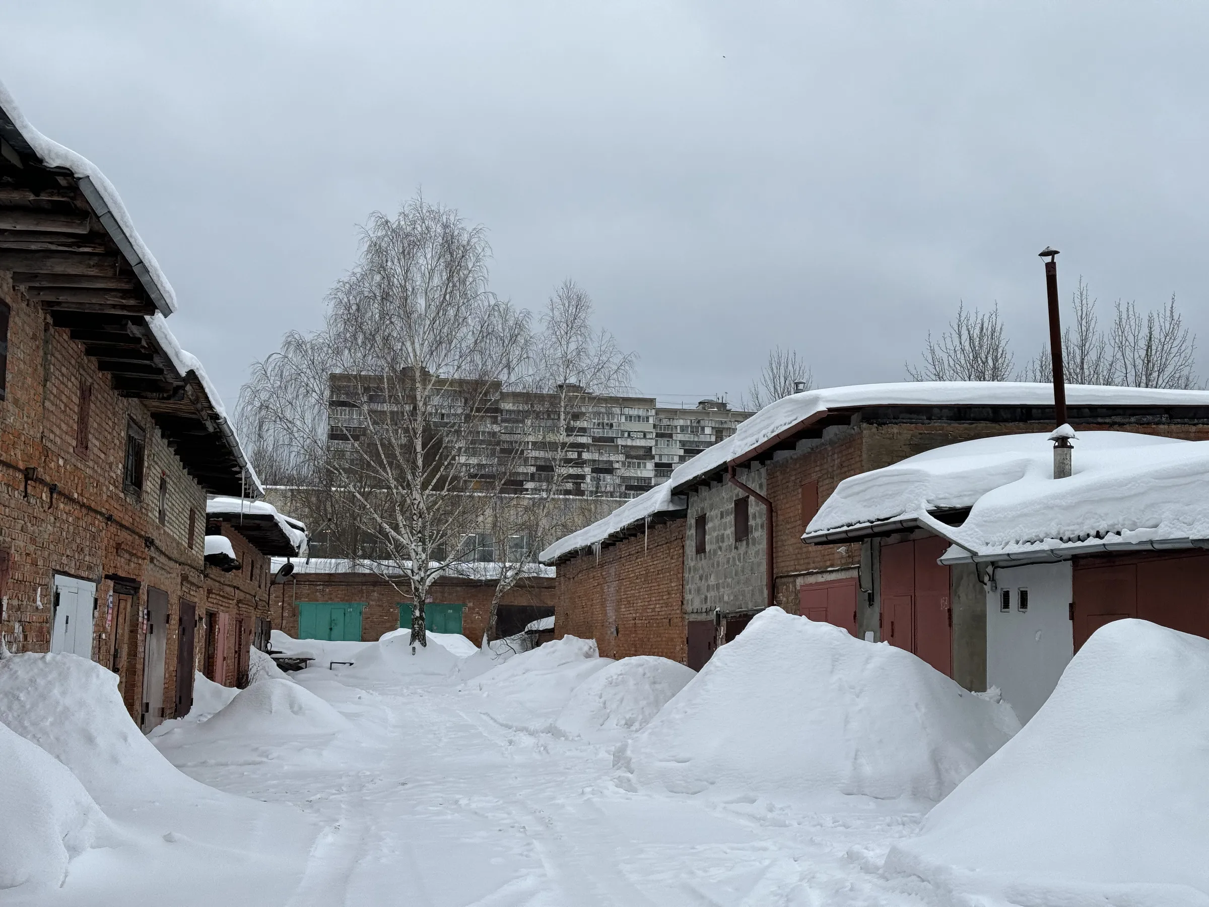 Гаражный кооператив зимой, фото 8
