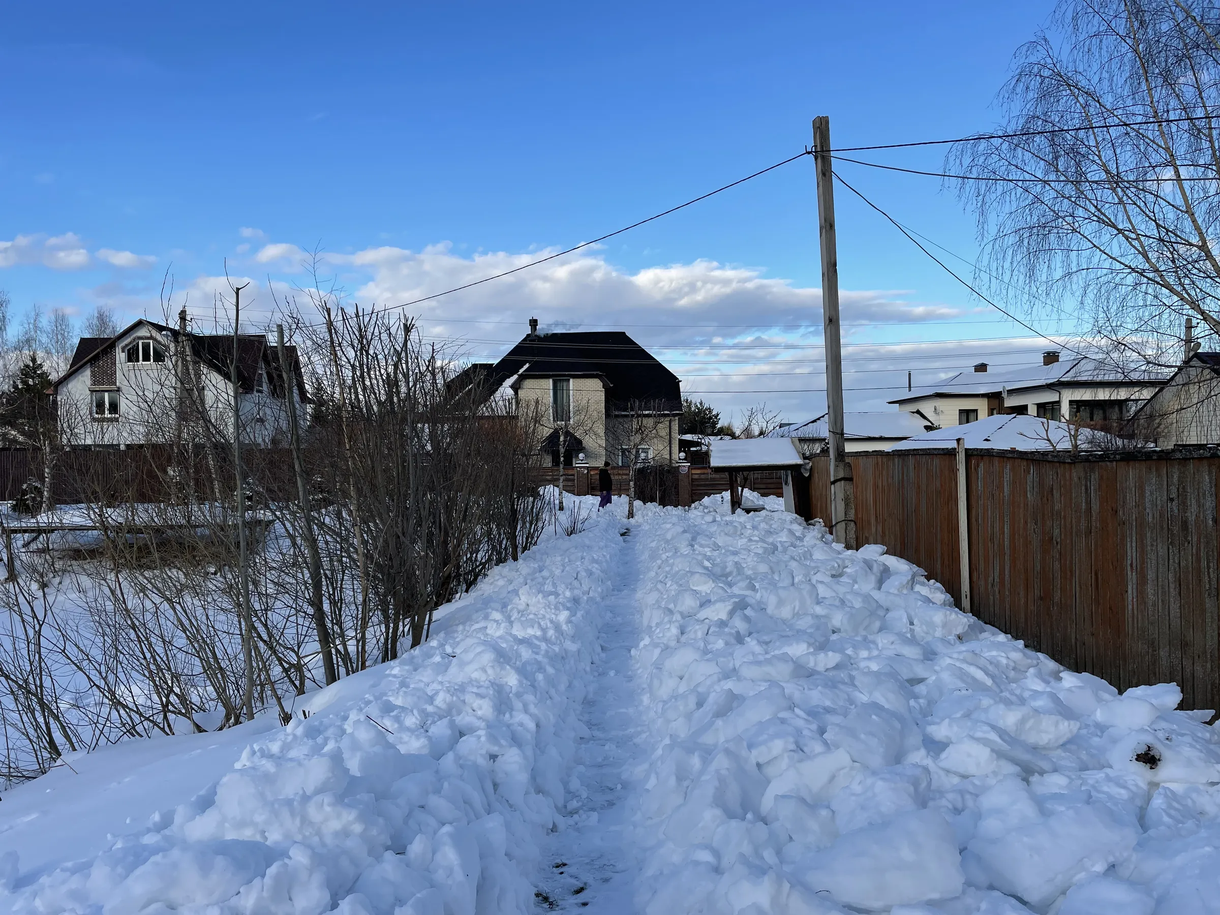 Современный дом зимой, фото 5