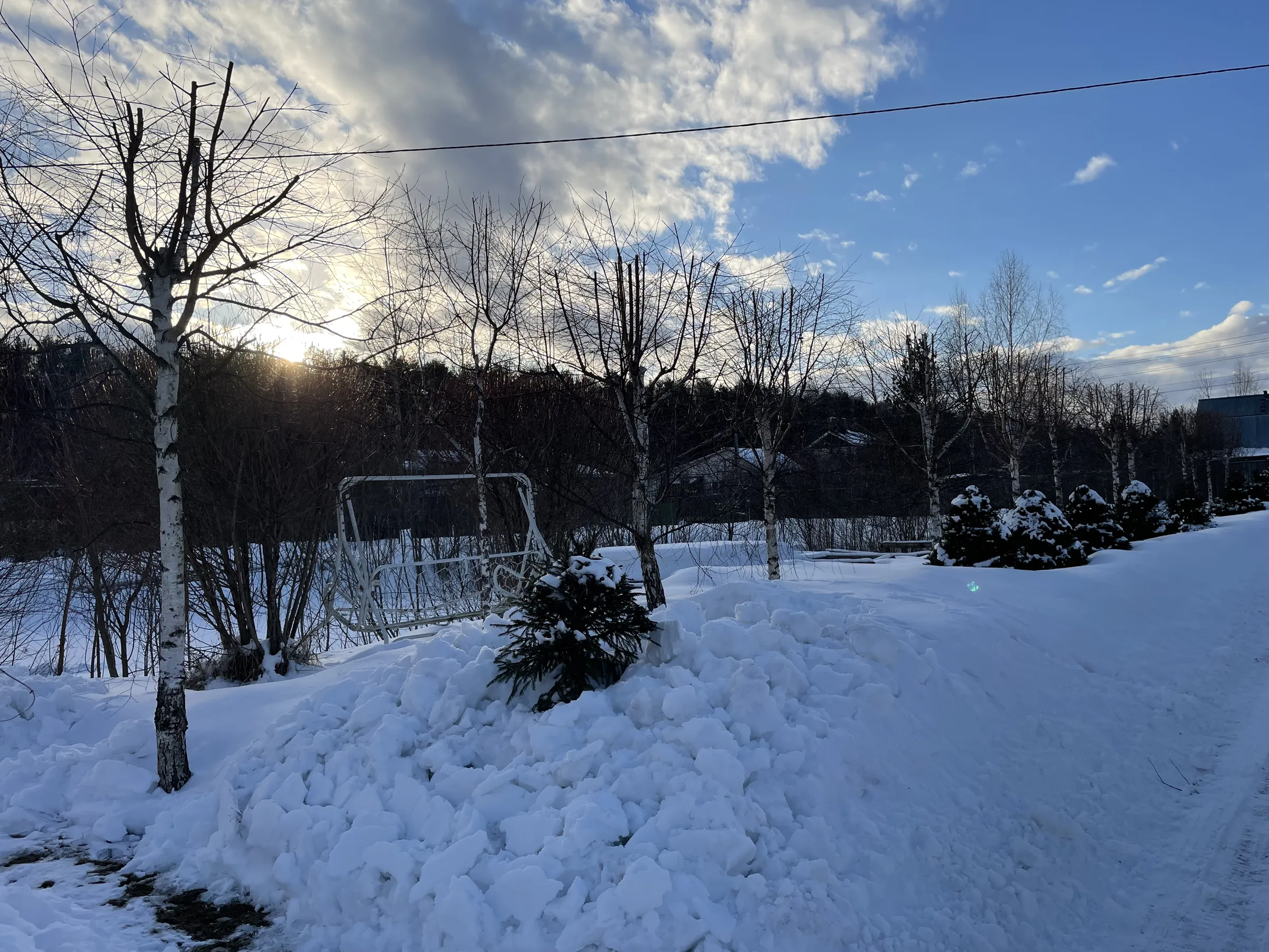 Современный дом зимой, фото 2