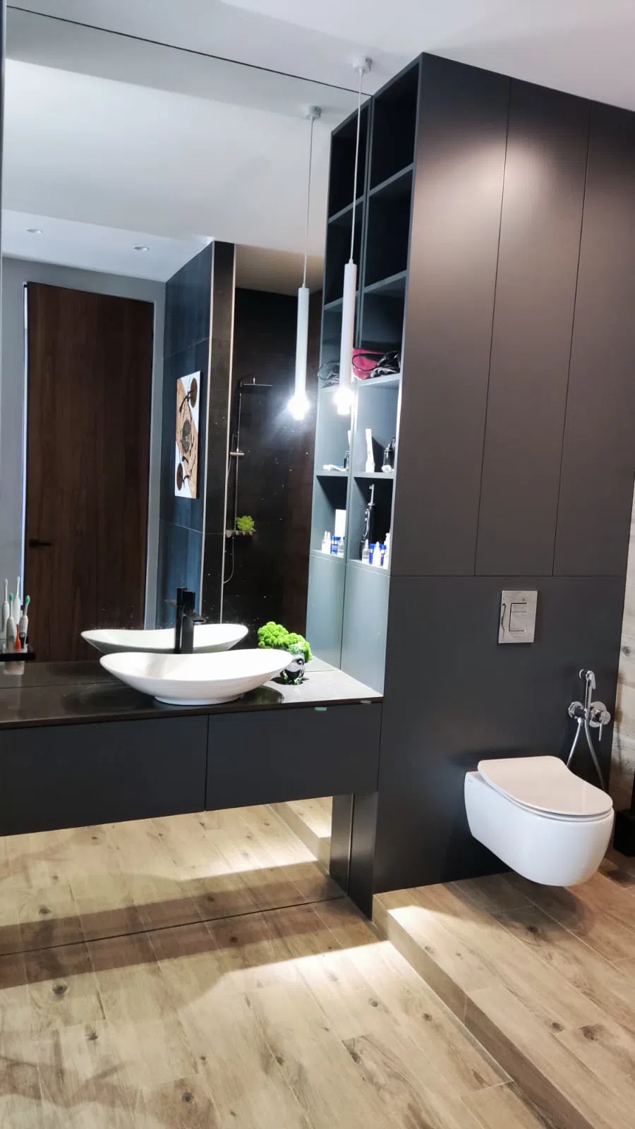 Хай-тек с ванной в спальне, фото 9