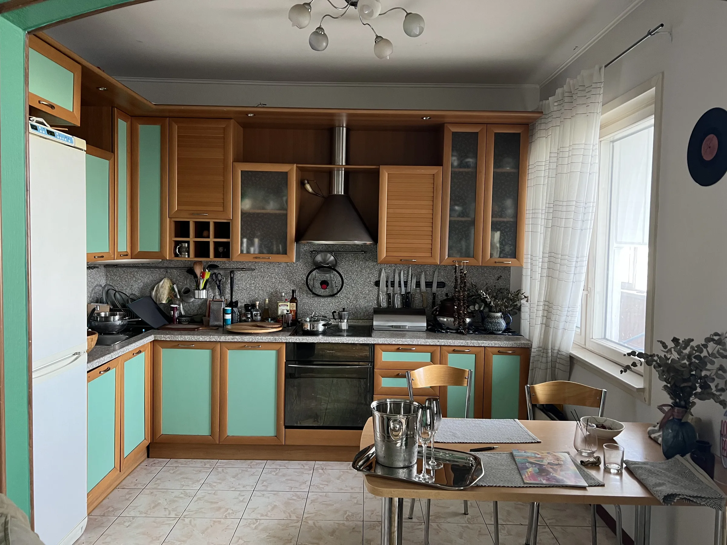 Квартира с зеленой стеной, фото 4