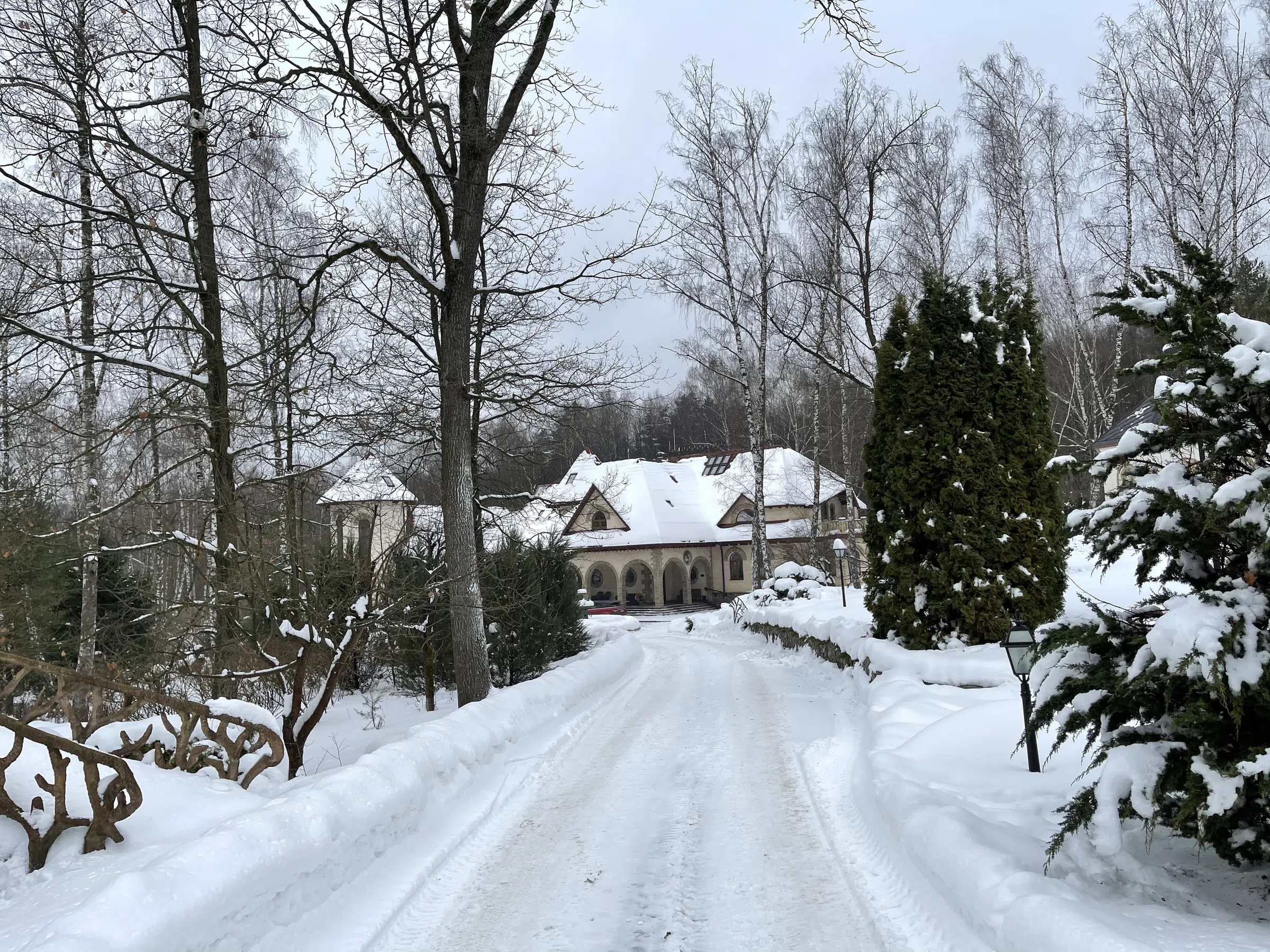 Усадьба в зимнем лесу, фото 1