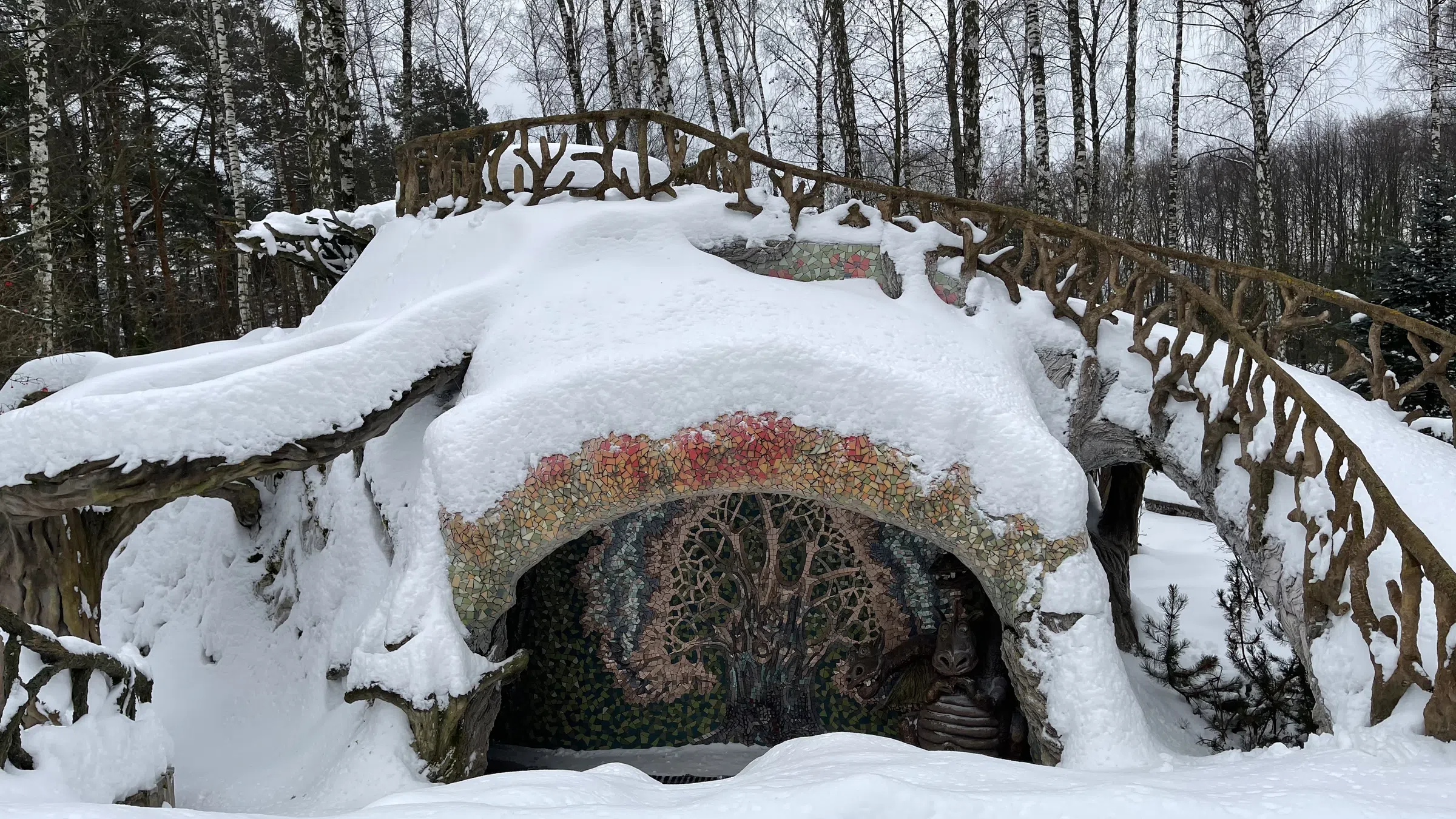 Усадьба в зимнем лесу, фото 2