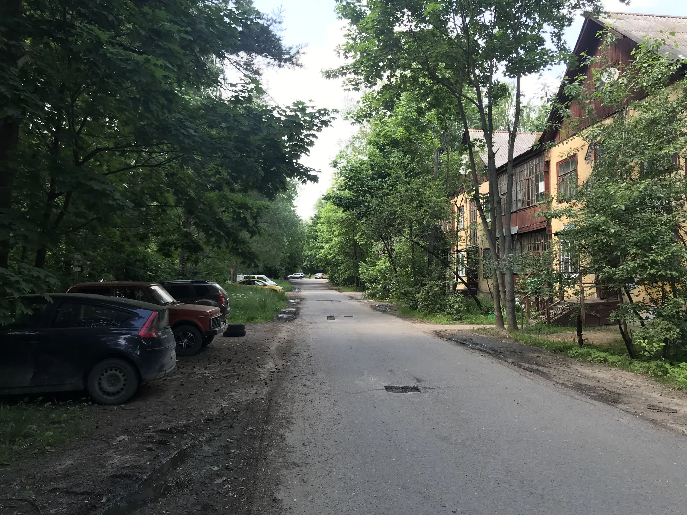 Деревянная сталинка в зелени, фото 4