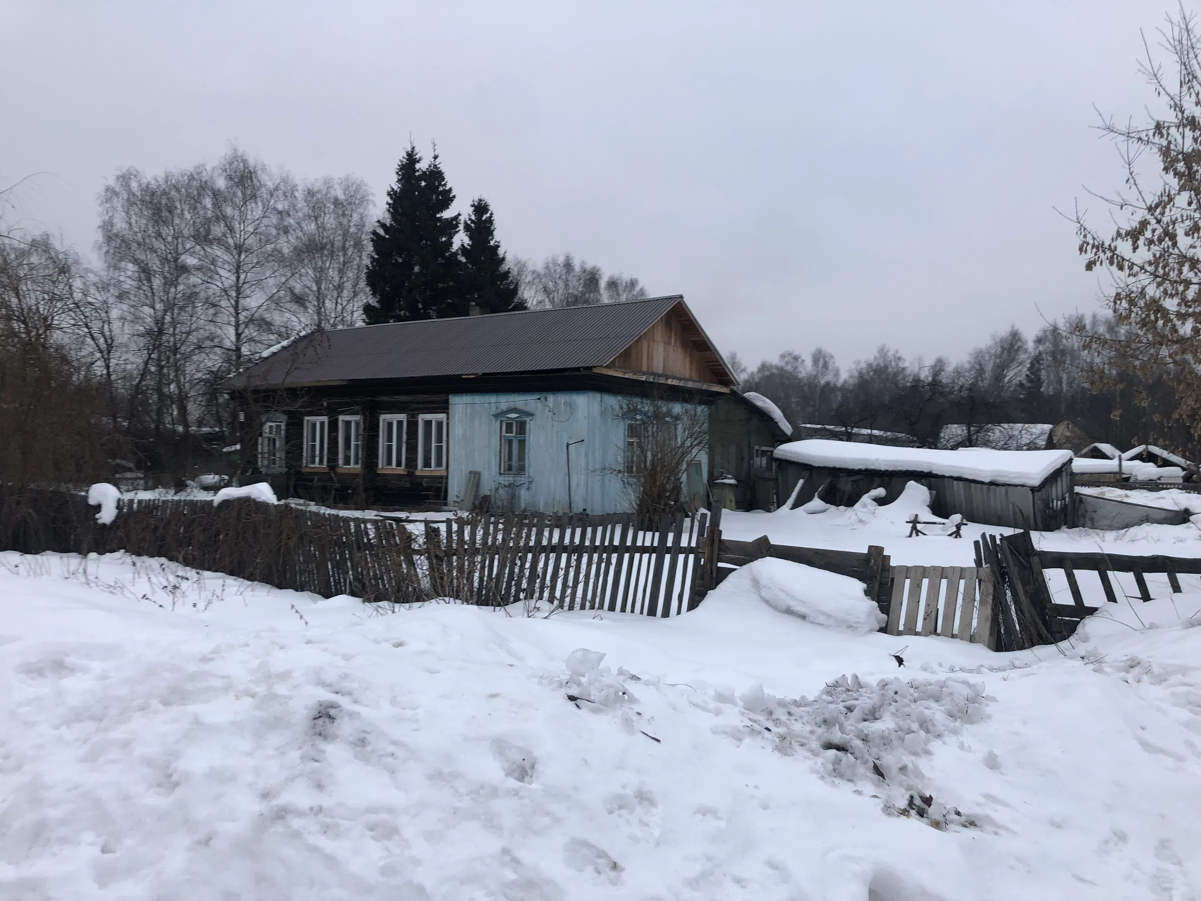 Деревенский дом в снегу, фото 4